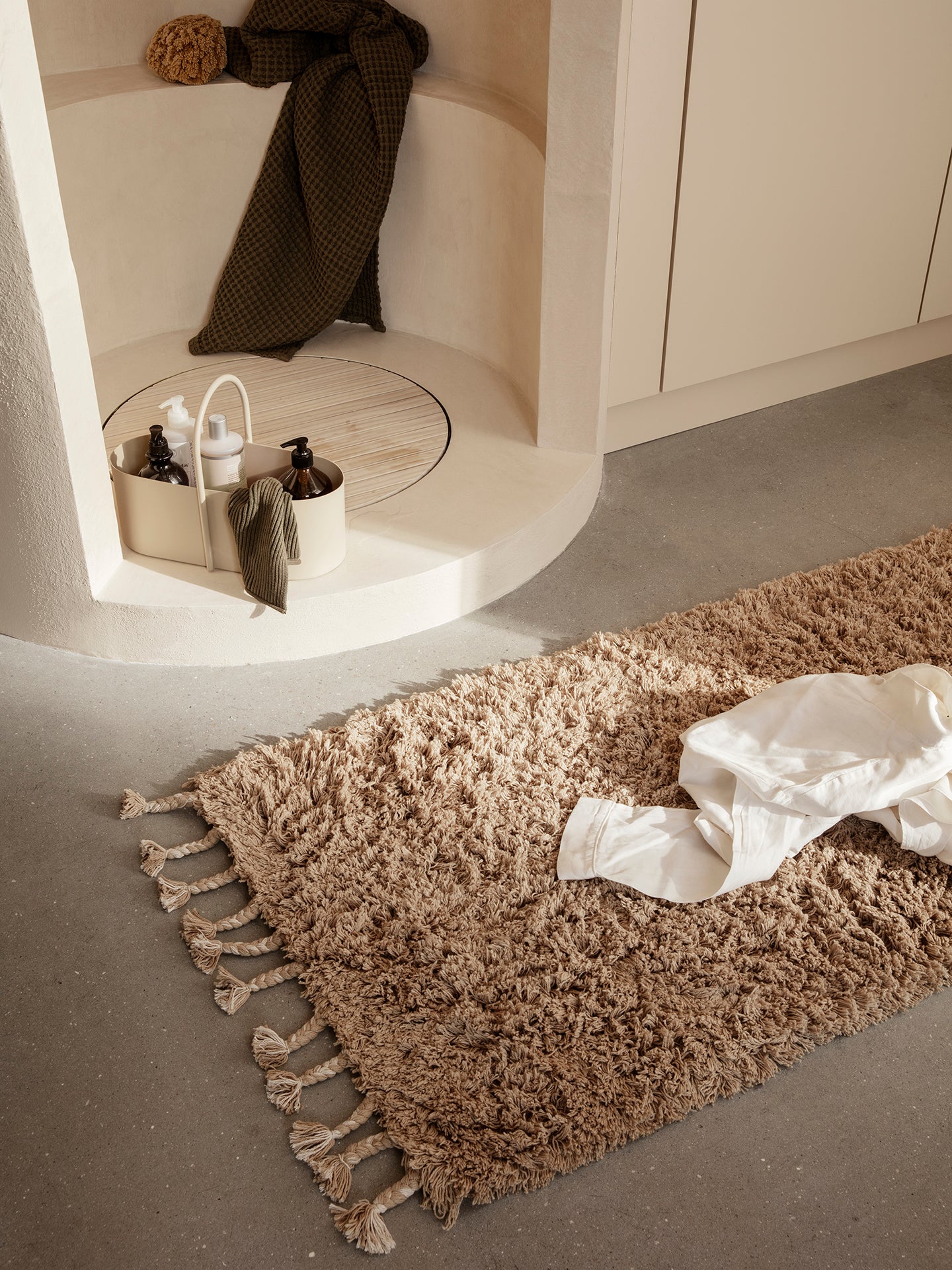 Amass Long Pile Runner - White Pepper - Image 2