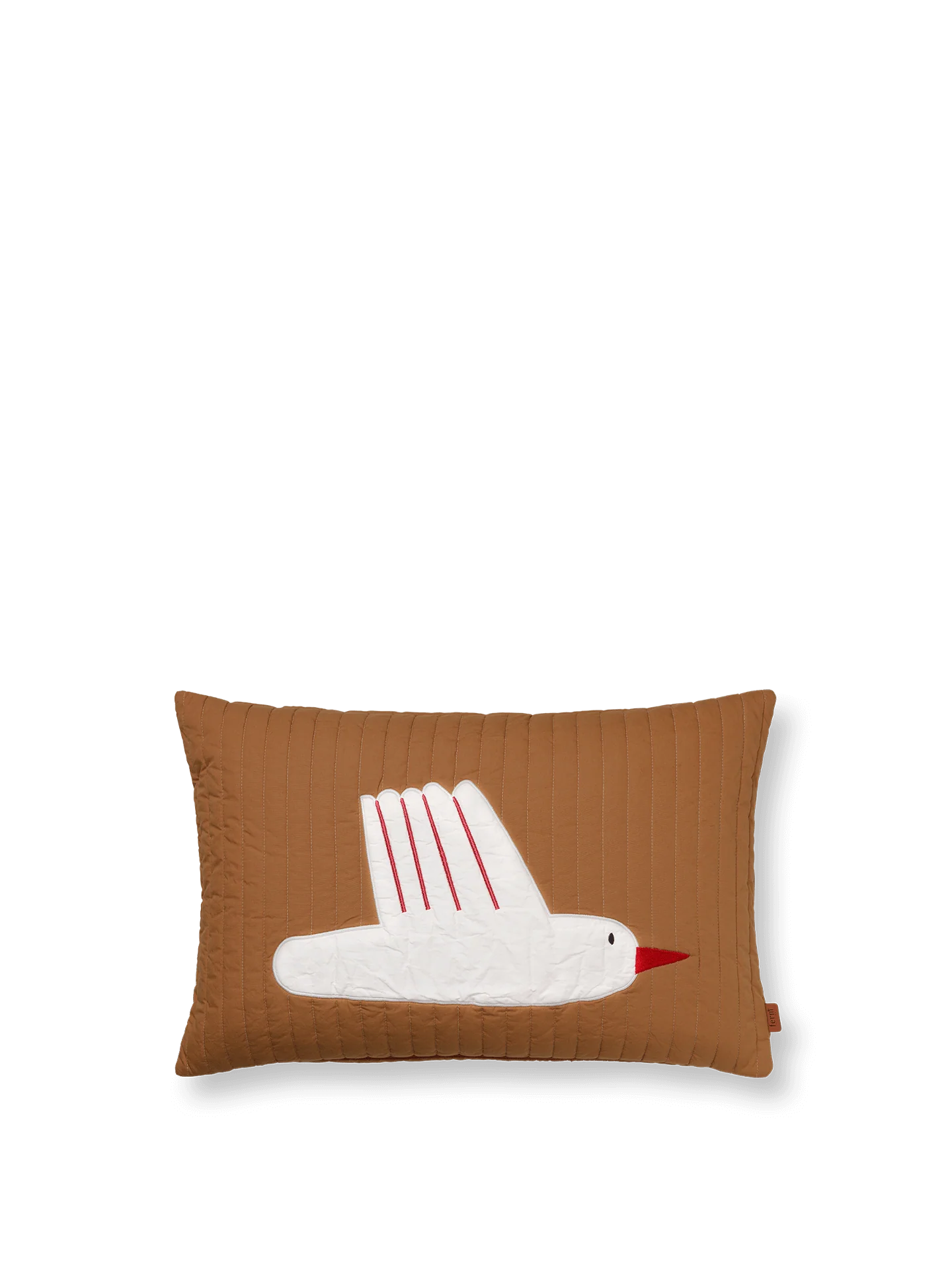 Bird Quilted Cushion Rectangular - Sugar Kelp