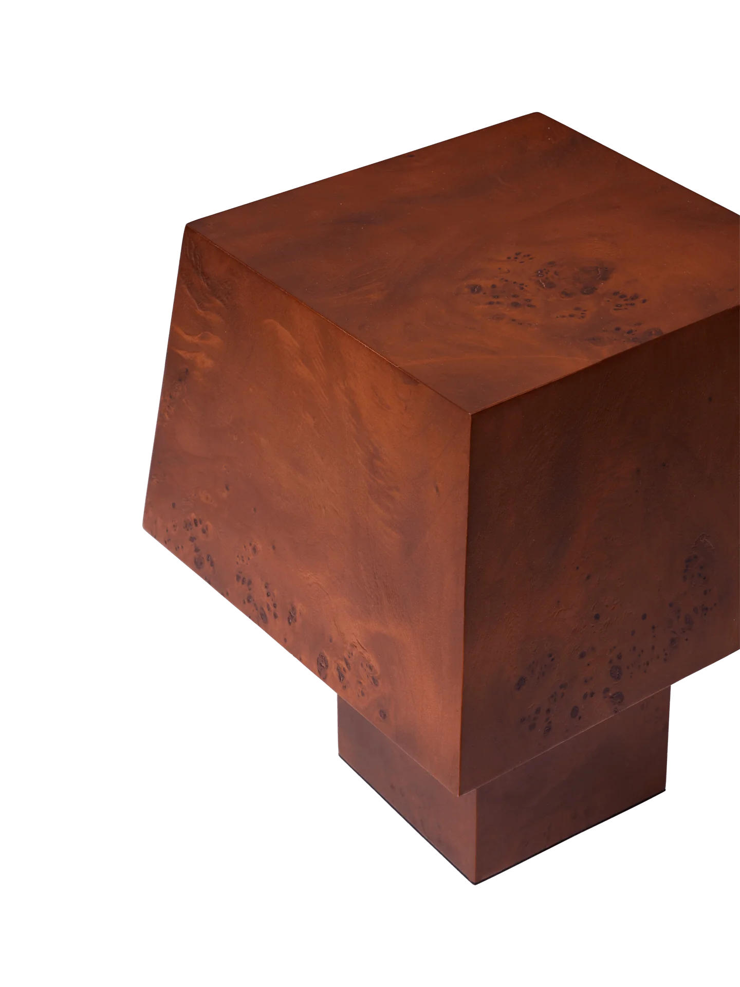 Burl Table Lamp - Dark Stained Burl - Image 5
