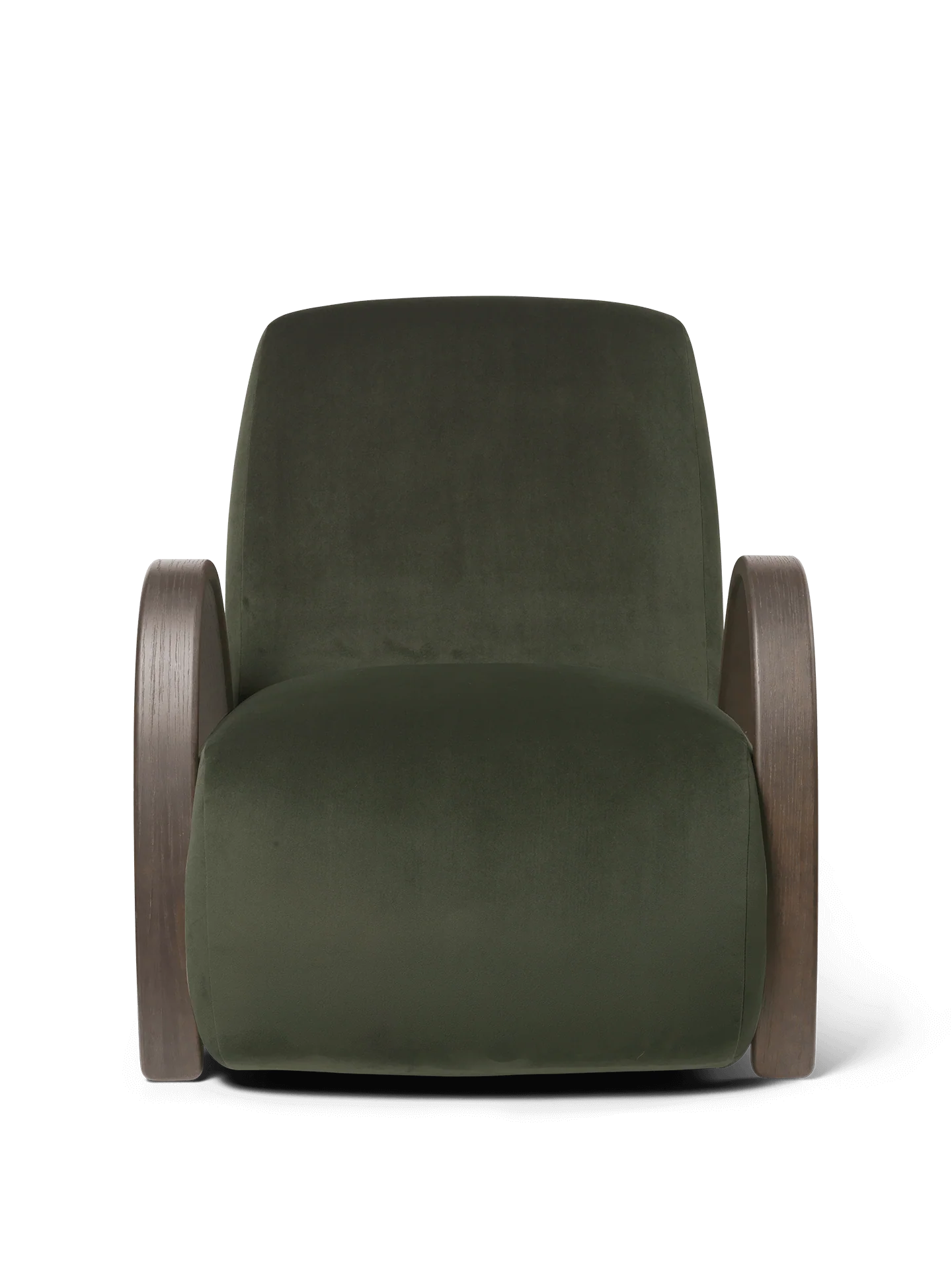 Buur Lounge Chair - Rich Velvet - Pine - Image 3