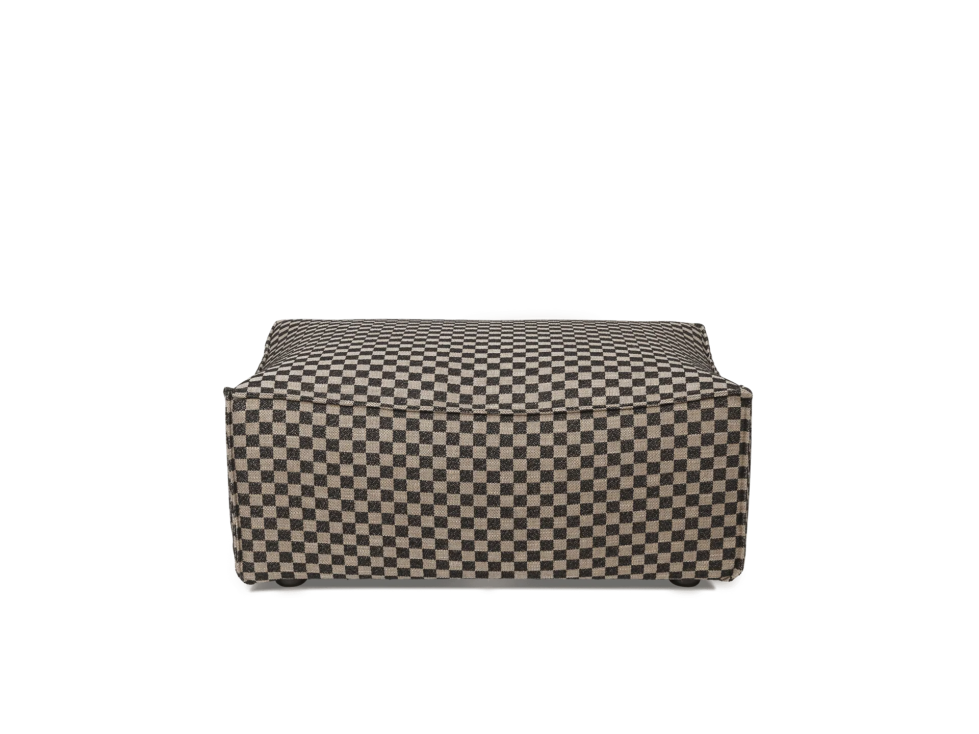 Catena Pouf Rectangular L501 - Check - Sand/Black