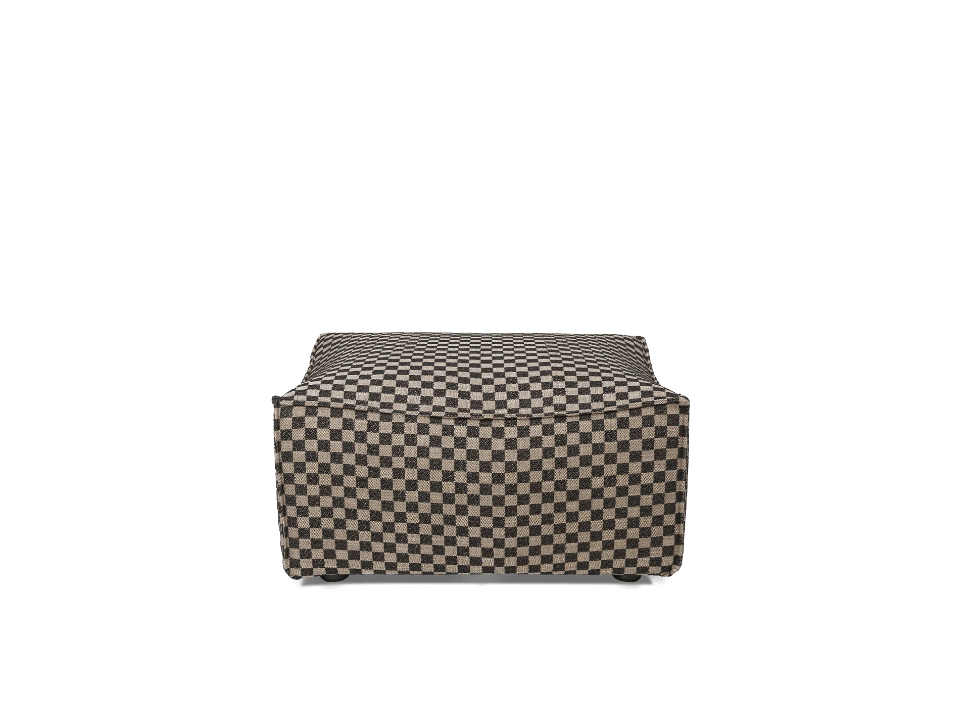 Catena Pouf Rectangular S501 - Check - Sand/Black
