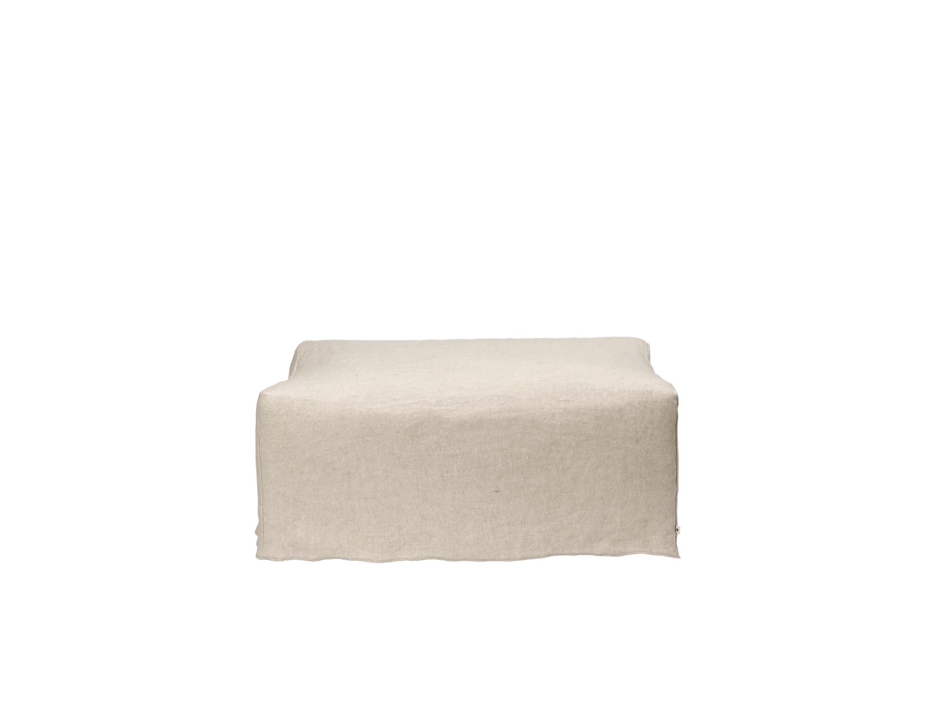 Catena Pouf Rectangular S501 - Loose Drape - Natural