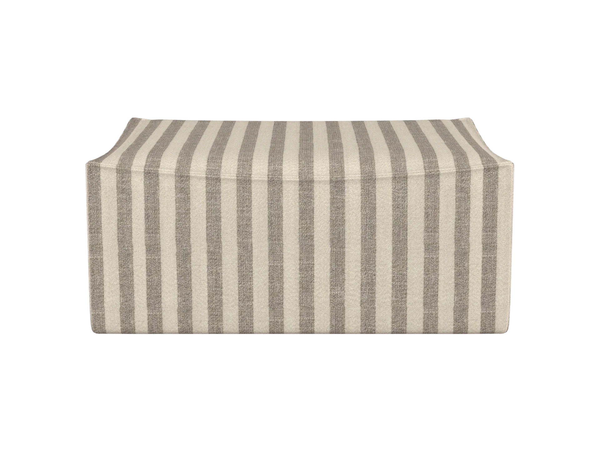 Catena Pouf Rectangular S501 - Louisiana - Sand/Off-White
