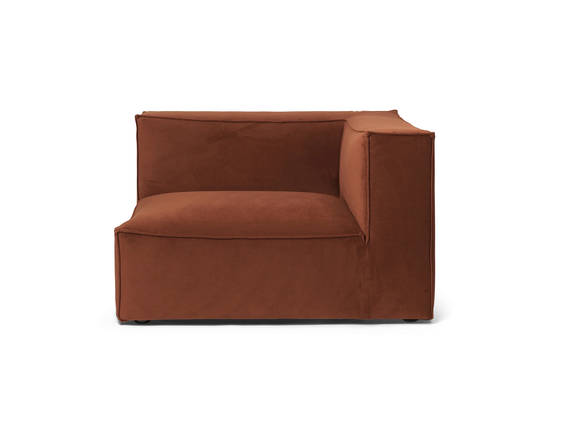 Catena Sofa Armrest Right S401 - Rich Velvet - Rust