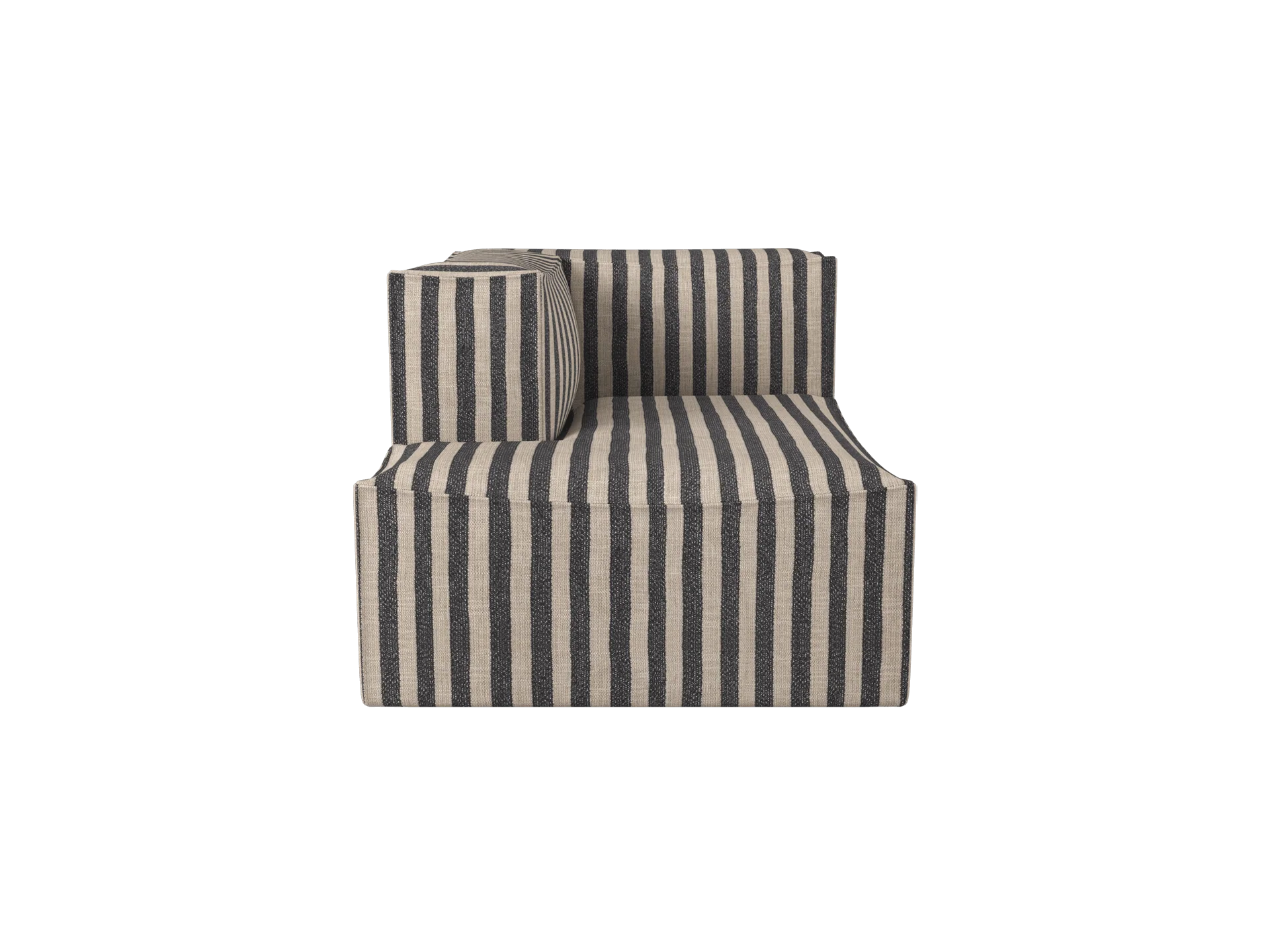 Catena Sofa Chaise Longue Left S600 - Louisiana - Sand/Black