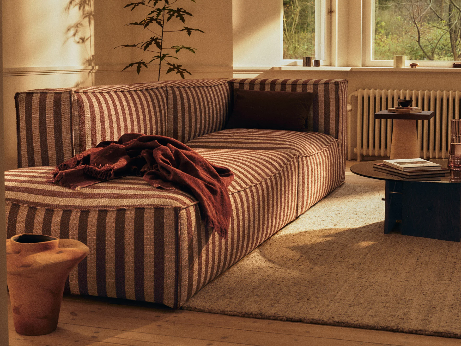 Catena Sofa Open End Left L300 - Louisiana - Sand/Chocolate - Image 2