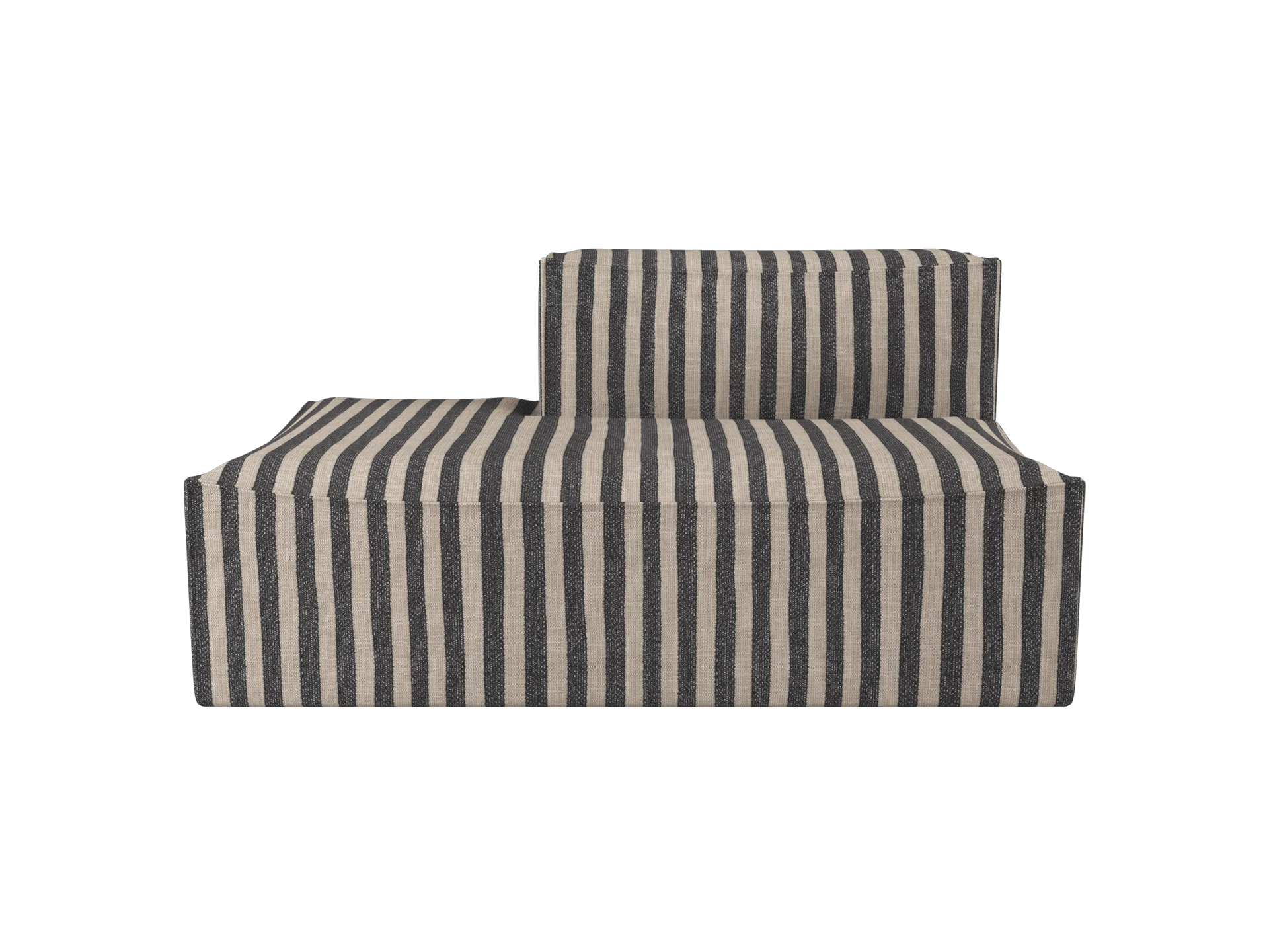 Catena Sofa Open End Left S300 - Louisiana - Sand/Black