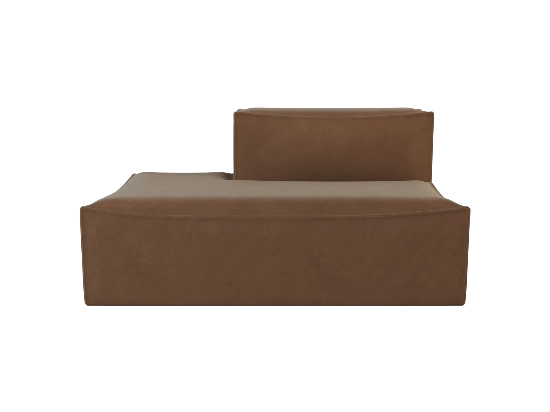 Catena Sofa Open End Left S300 - Rich Velvet - Soft Brown
