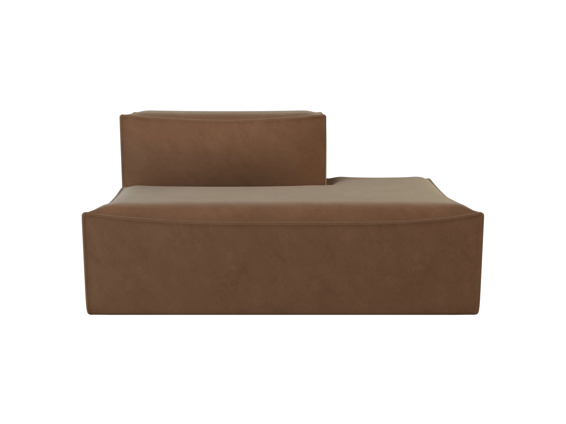 Catena Sofa Open End Right S301 - Rich Velvet - Soft Brown