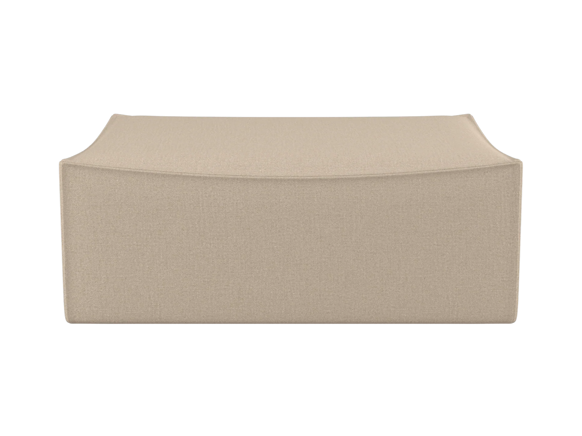 Catena Pouf Rectangular L501 - Rich Linen - Natural