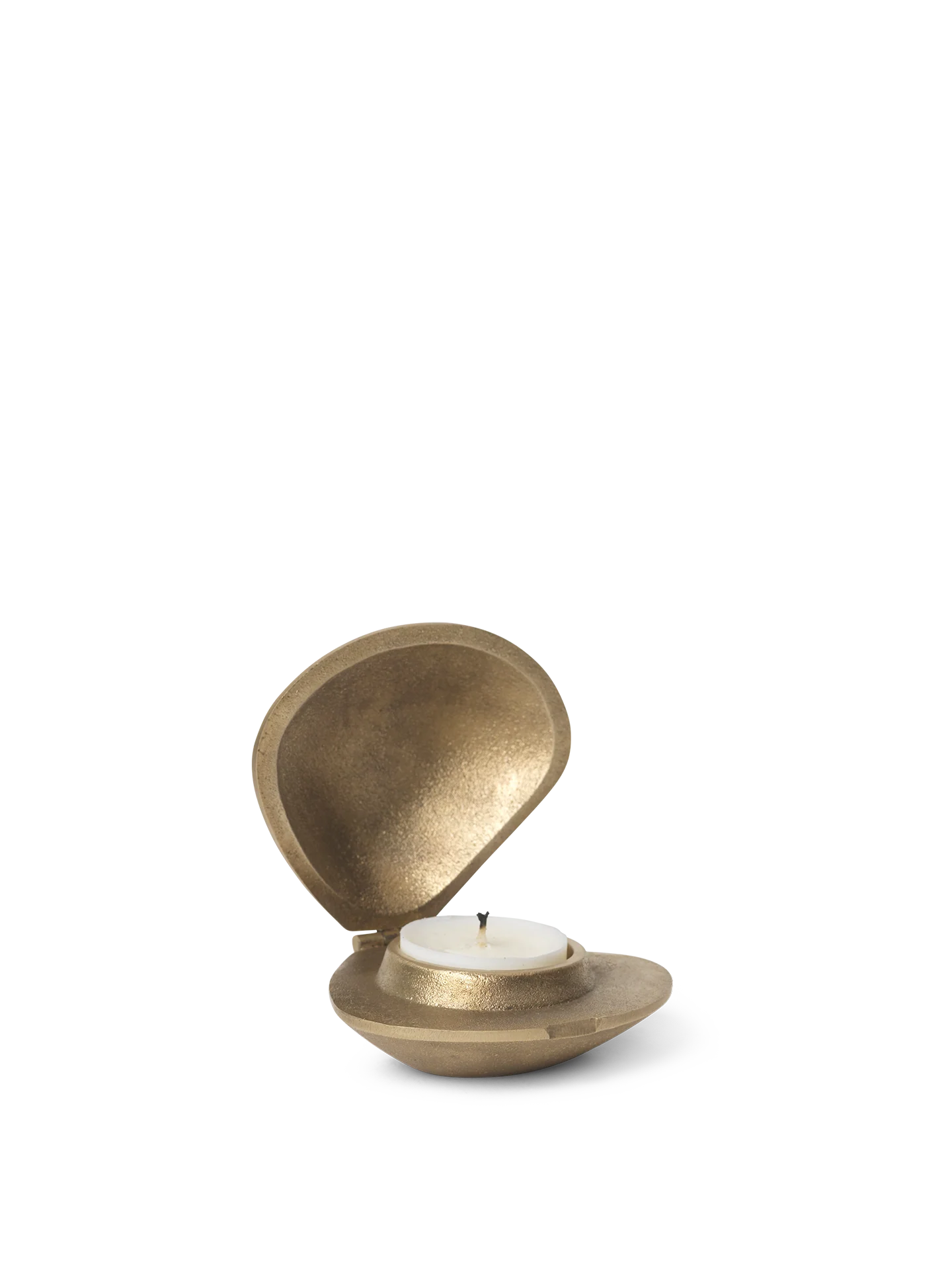 Clam Candle Holder - Brass