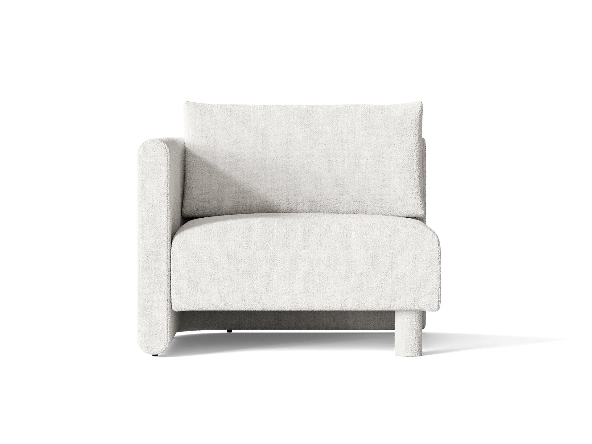 Dase Sofa Armrest Left - Bouclé - Off-white