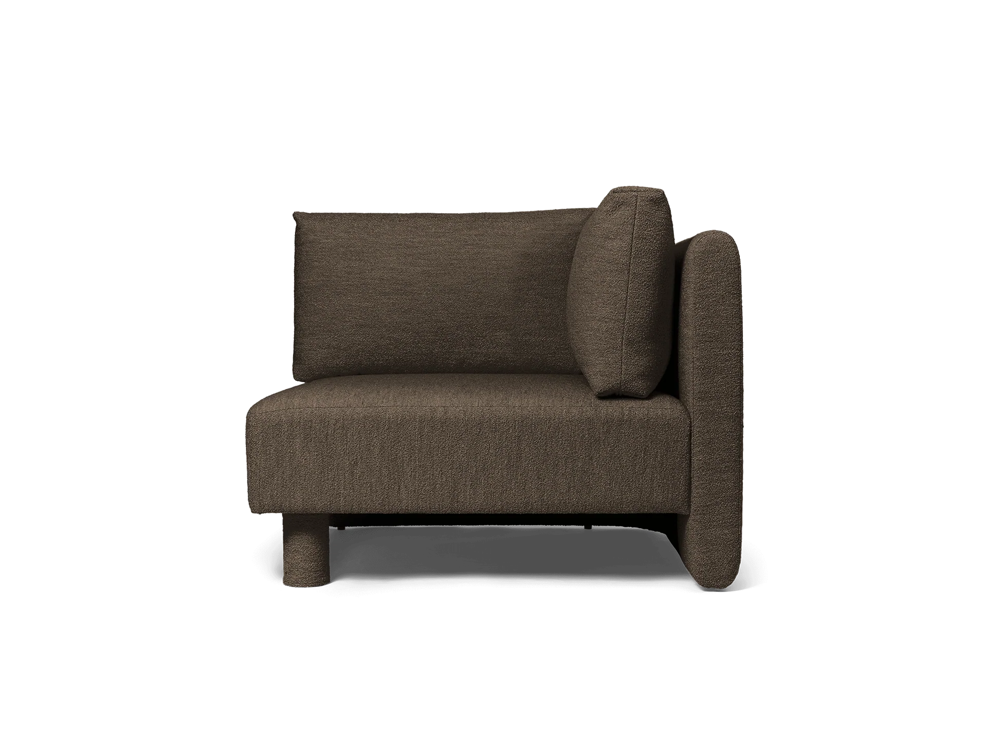 Dase Sofa Corner - Soft Bouclé - Dark Brown