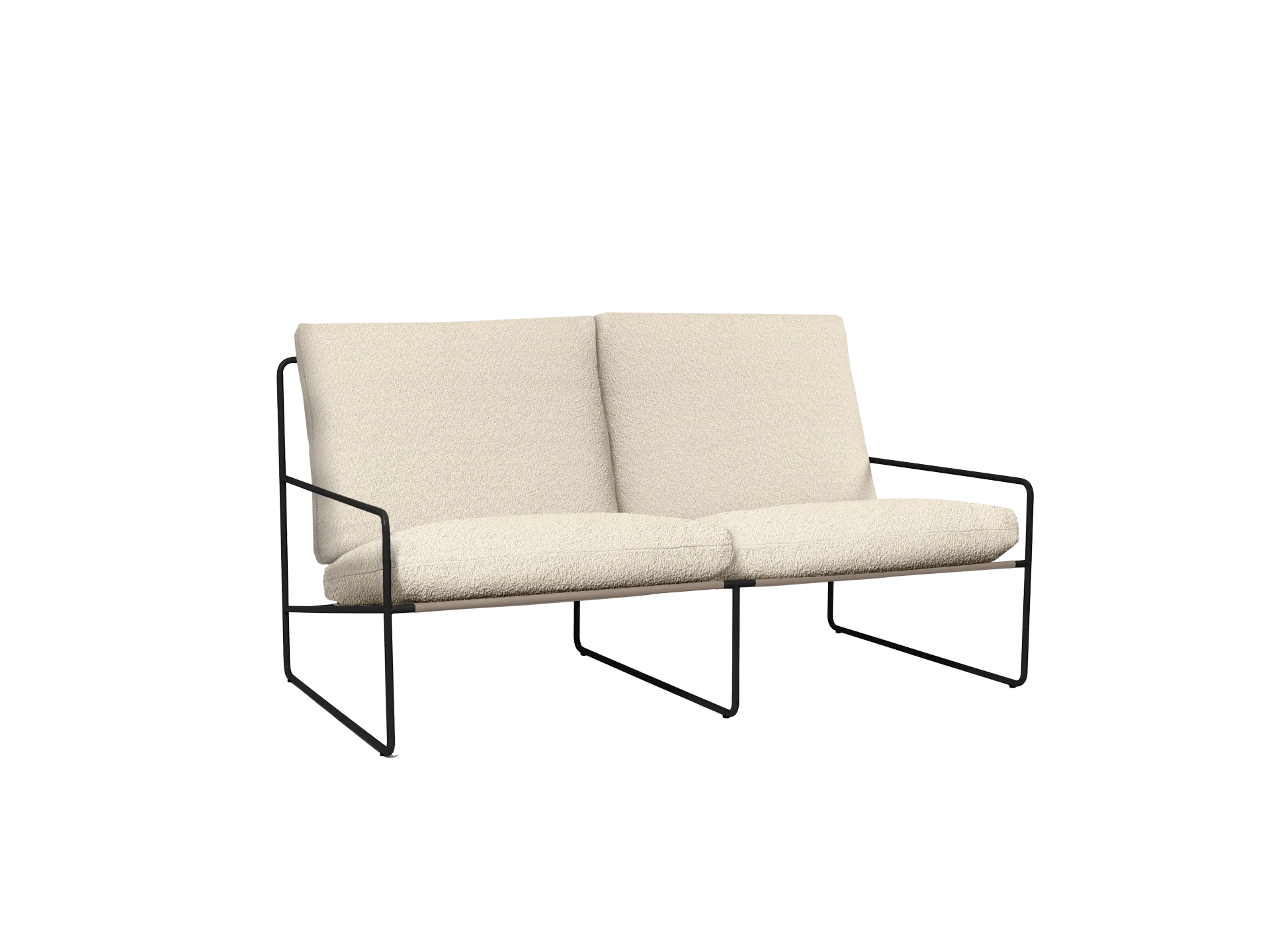 Desert 2-seater - Black - Pure Bouclé - Off-White - Image 3