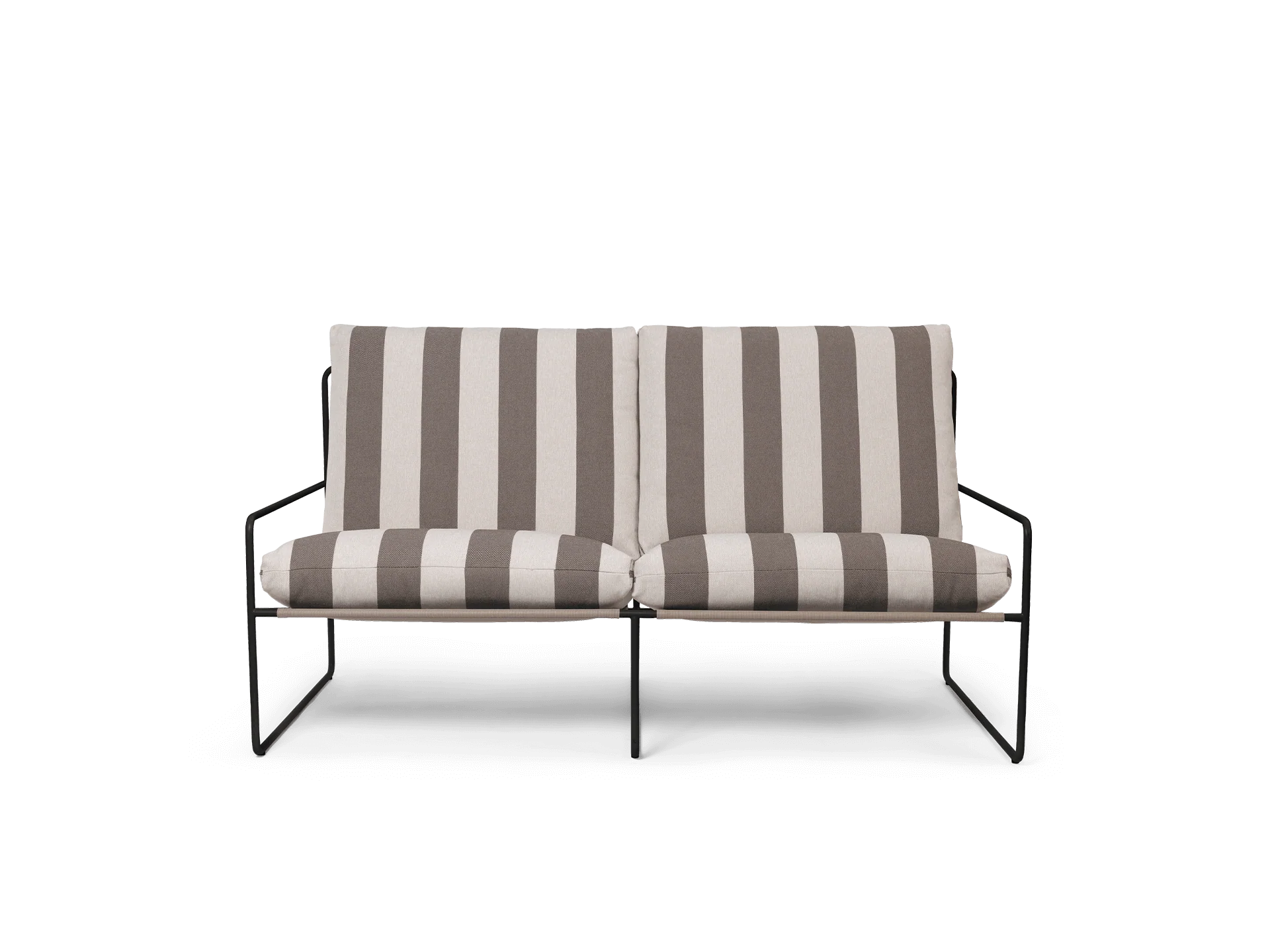 Desert 2-seater - Black - Stripe - Chocolate