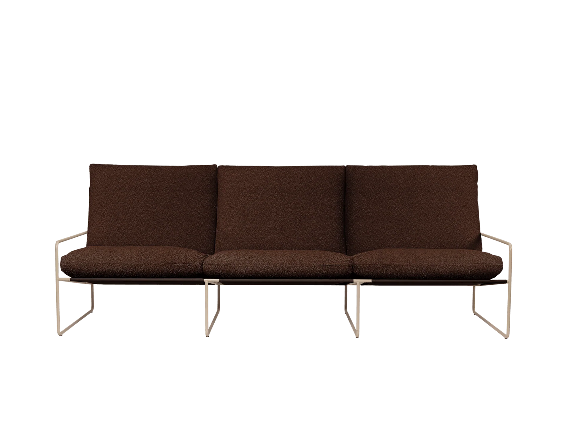 Desert 3-seater - Cashmere - Pure Bouclé - Chestnut