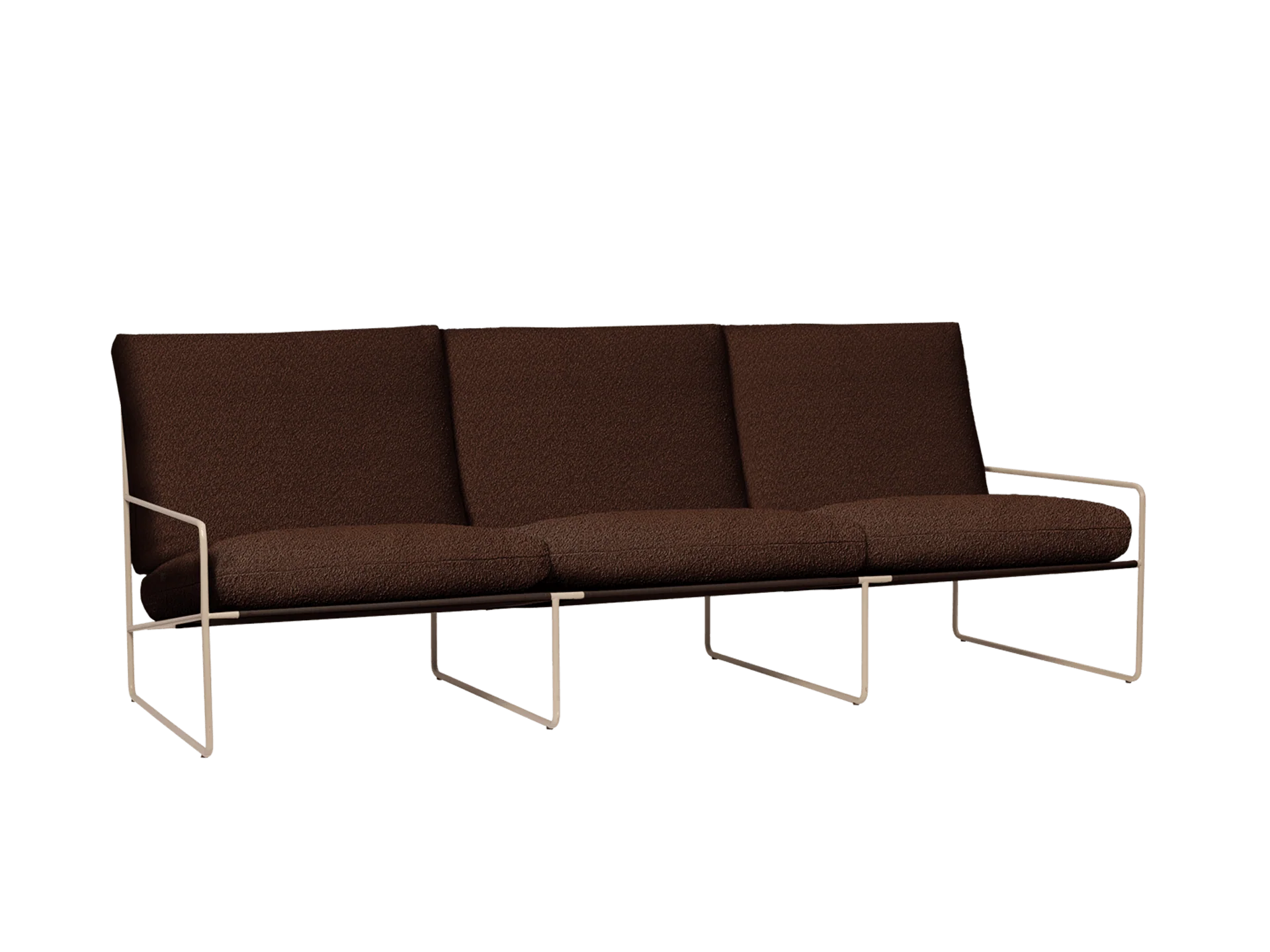 Desert 3-seater - Cashmere - Pure Bouclé - Chestnut - Image 2