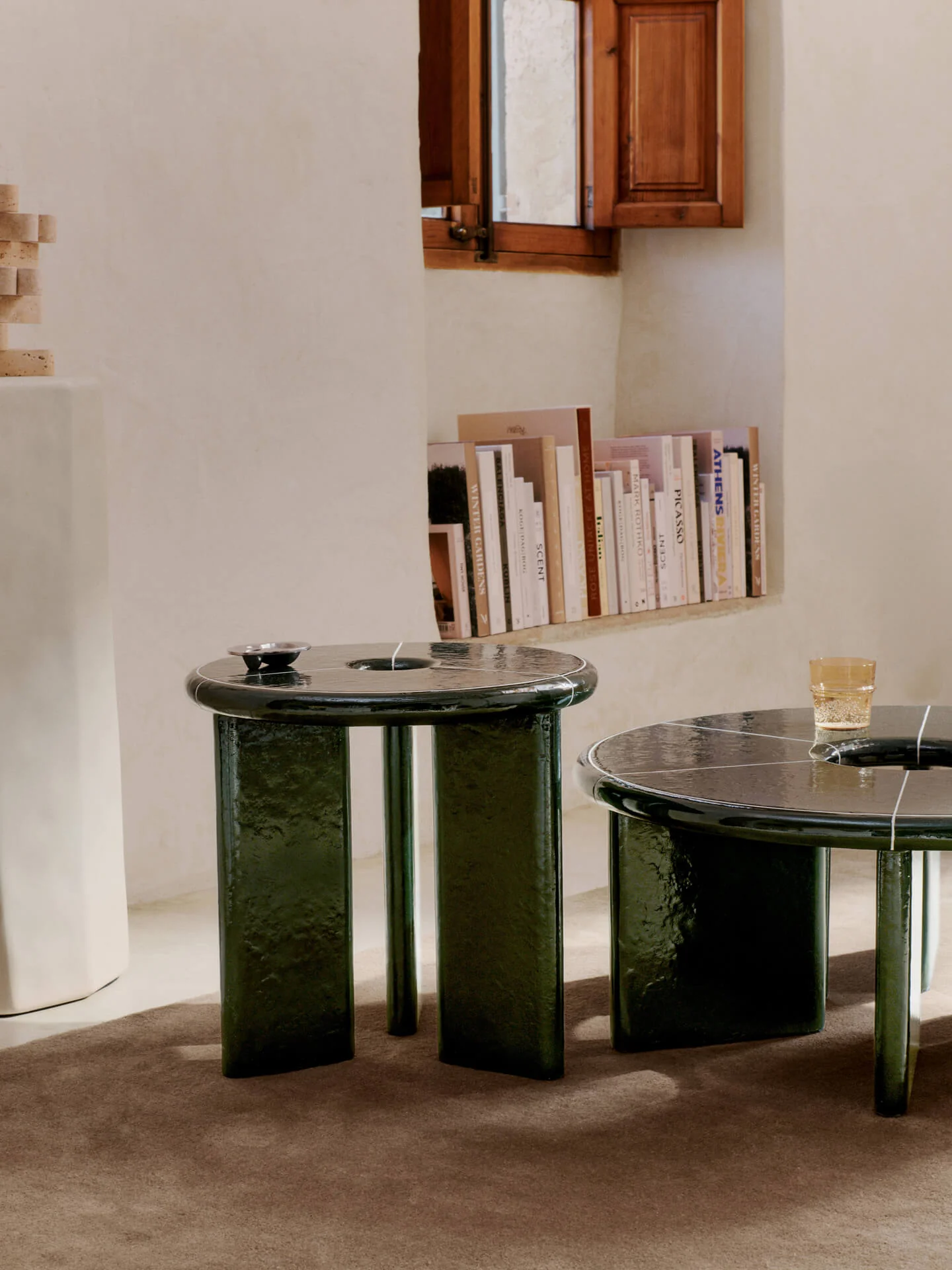 Deya Side Table - Dark Green - Image 3