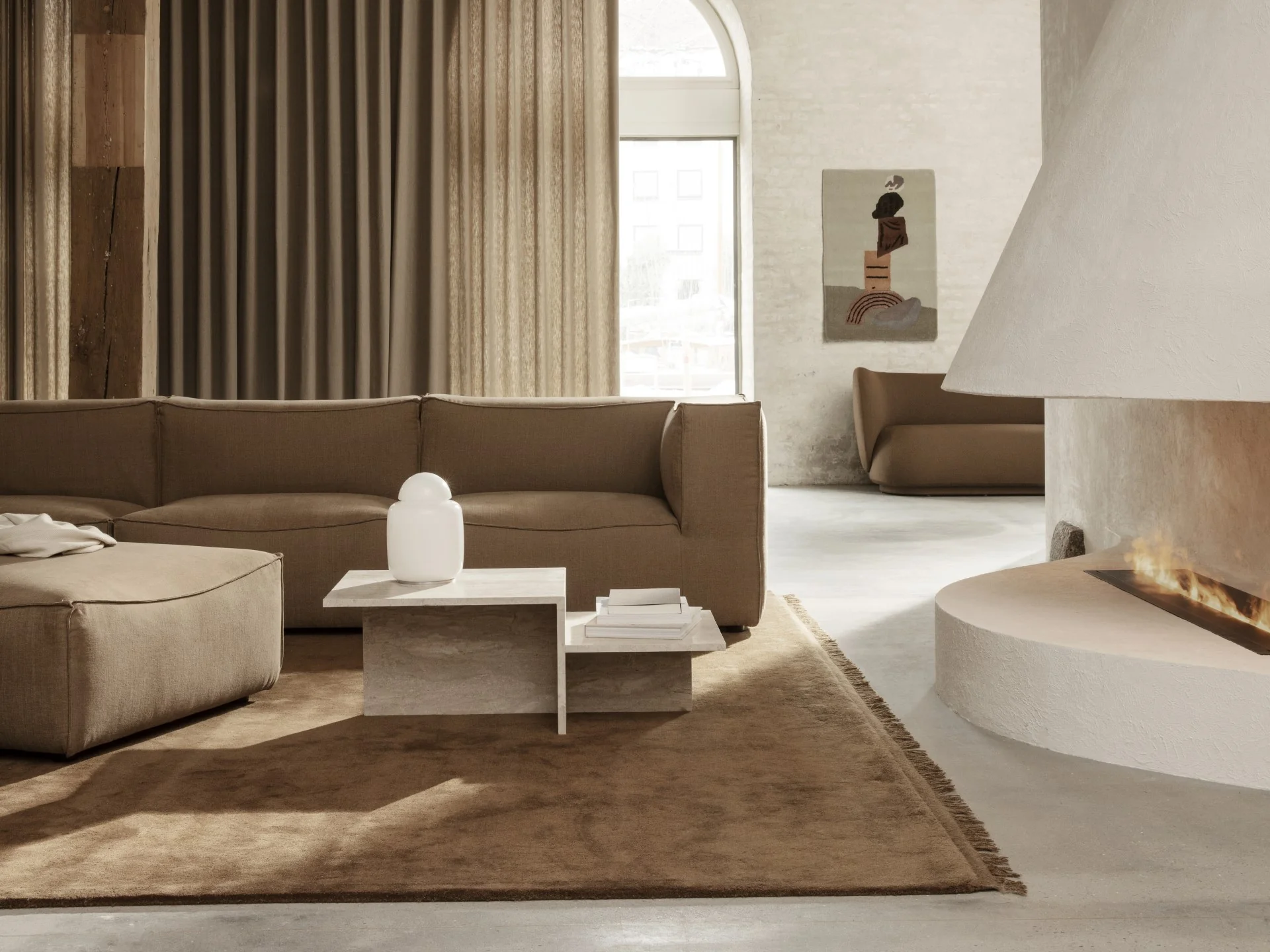 Distinct Coffee Table - Travertine - Image 2