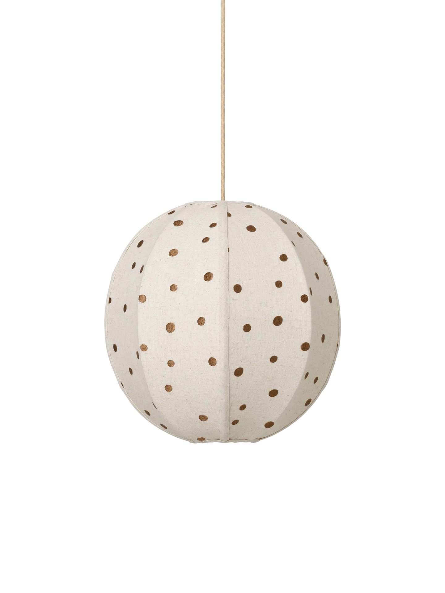 Dots Embroidered Textile Lampshade - Image 3