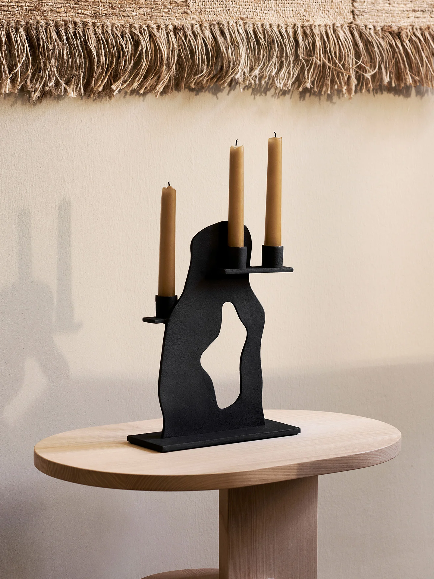Erode Candle Holder - Black Aluminium - Image 2