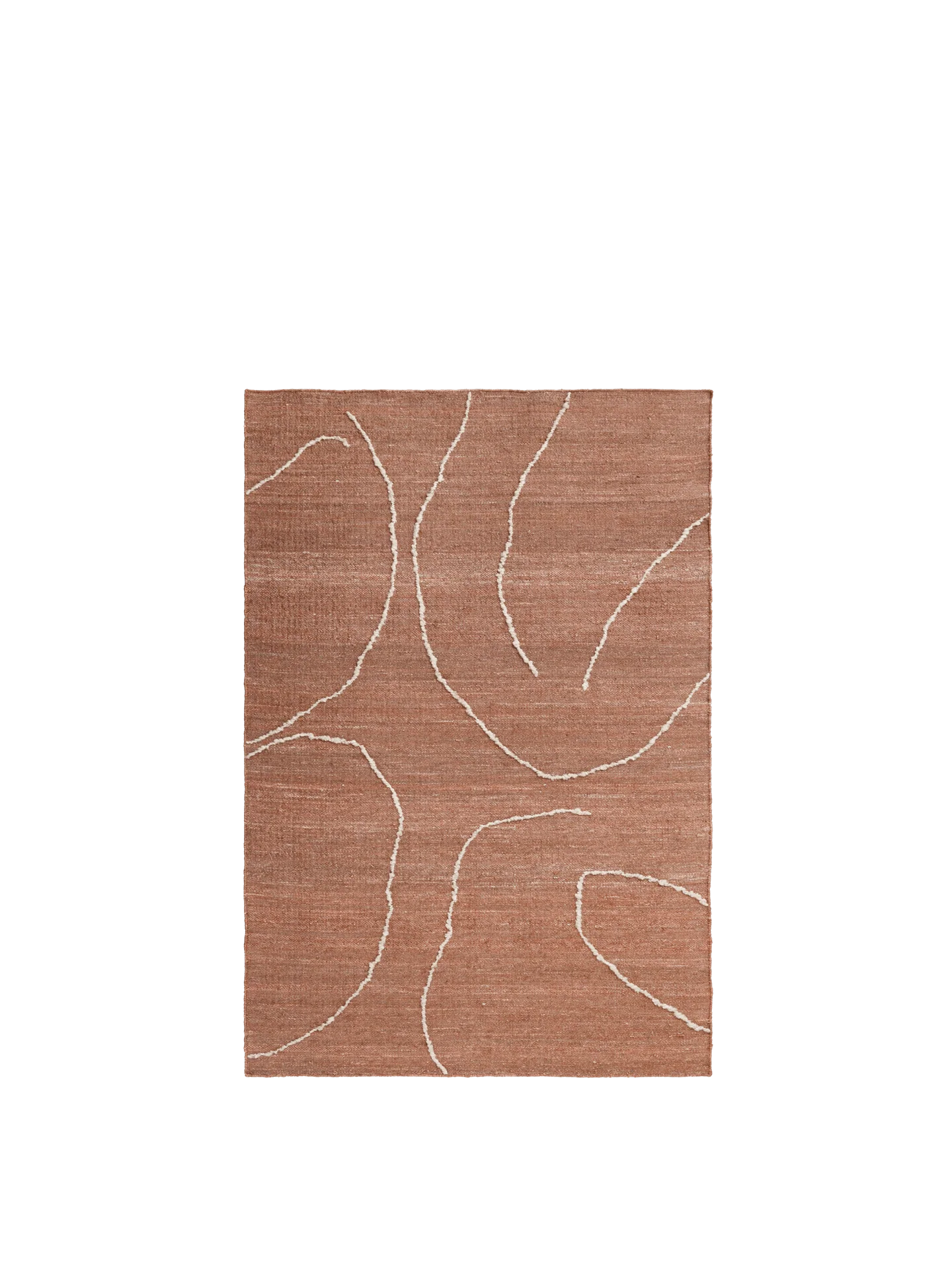 Gesso Jute Rug - Terracotta/Off-White - Image 6