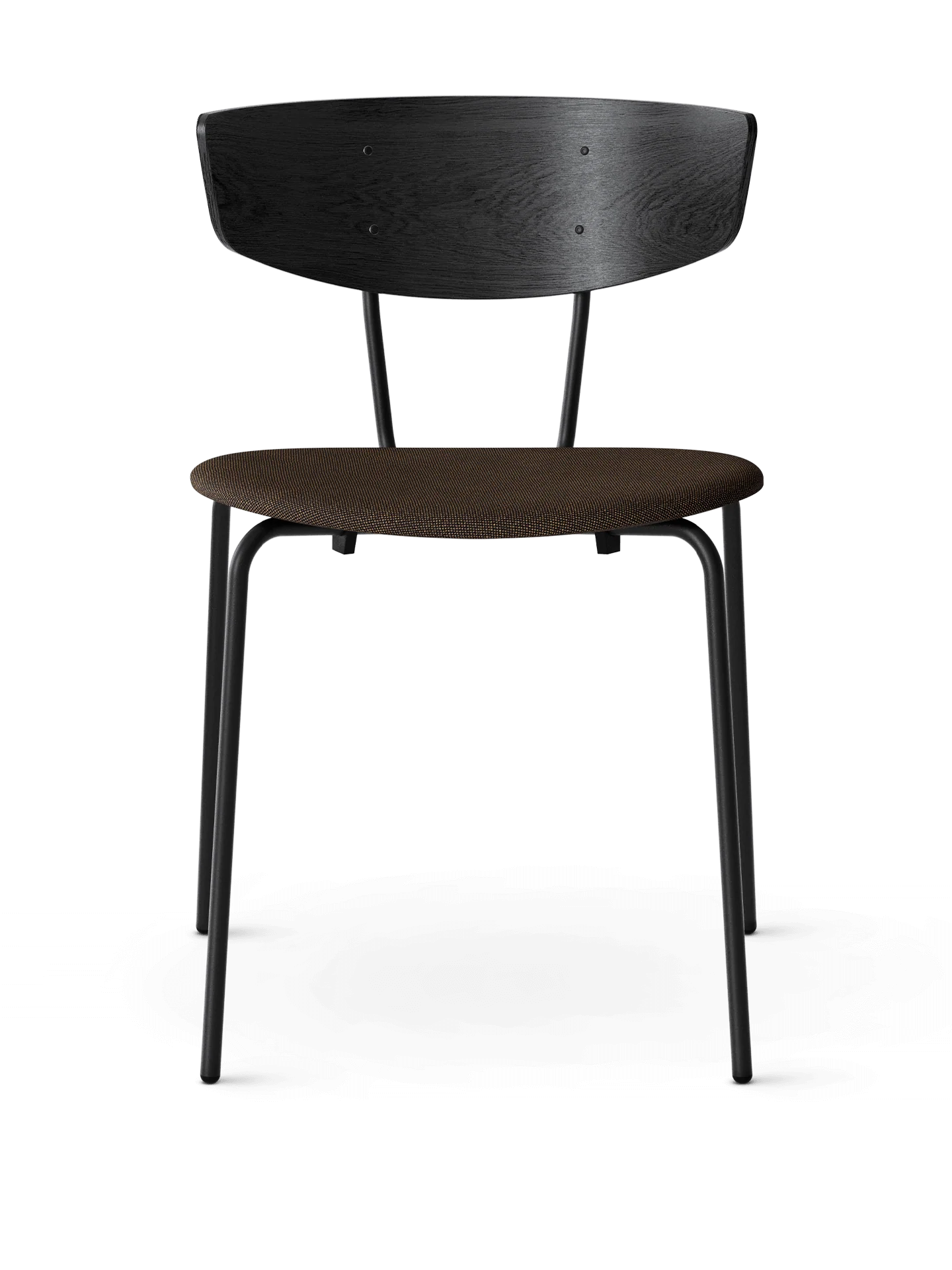 Herman Dining Chair - Hallingdal - Black/Dark Brown