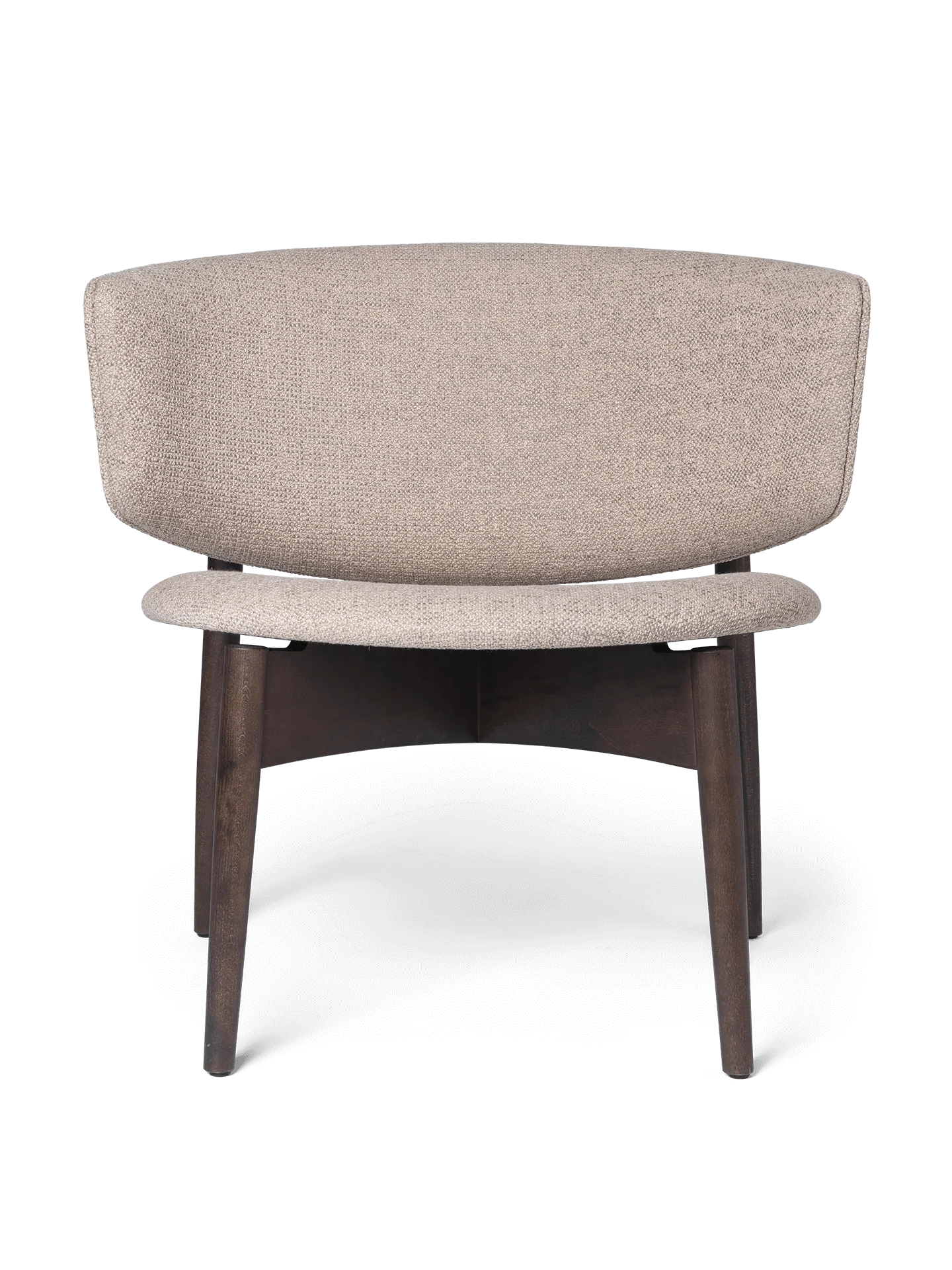 Herman Lounge Chair - Wood - Bouclé - Dark Stained Beech/Sand