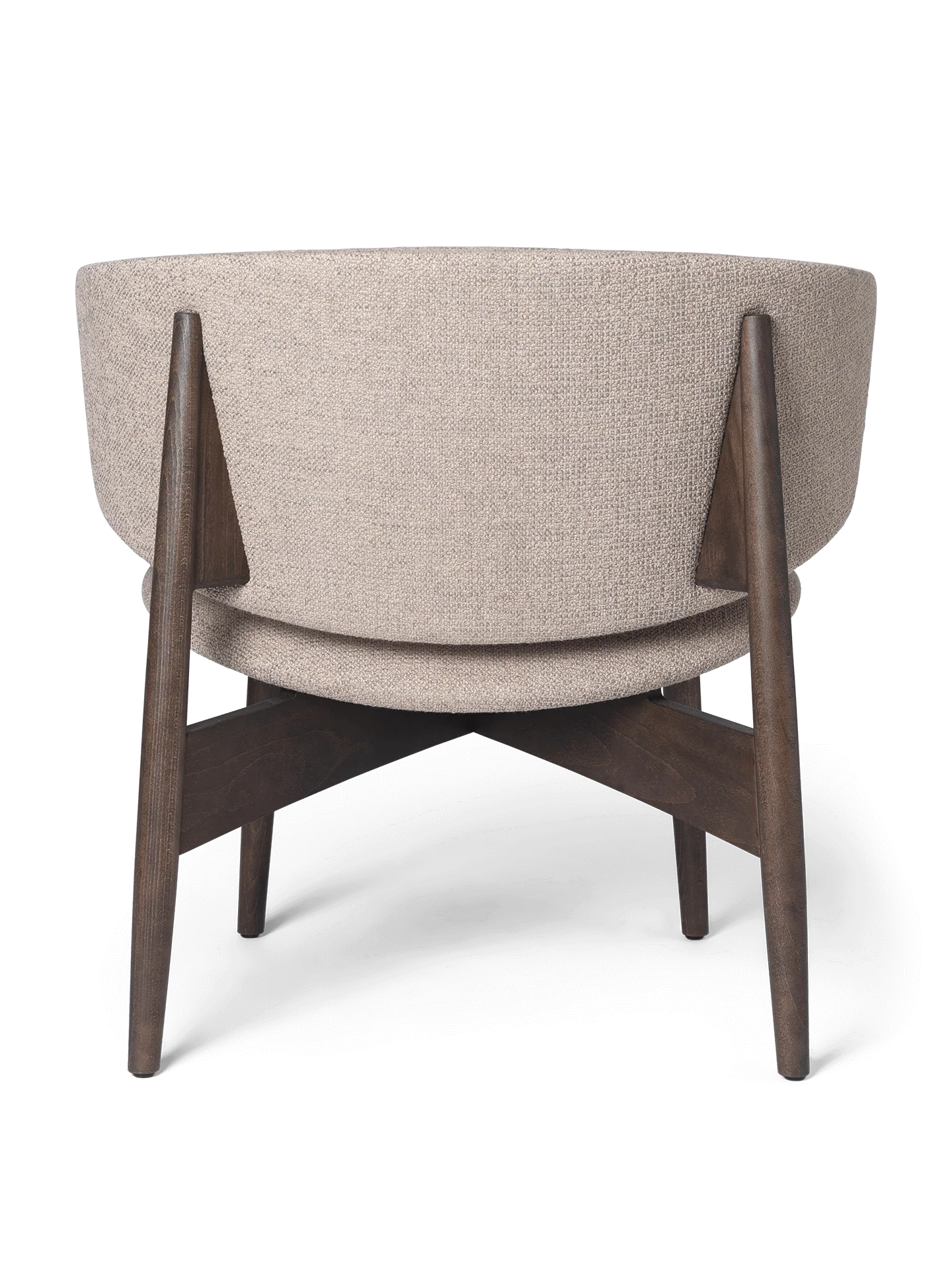 Herman Lounge Chair - Wood - Bouclé - Dark Stained Beech/Sand - Image 3