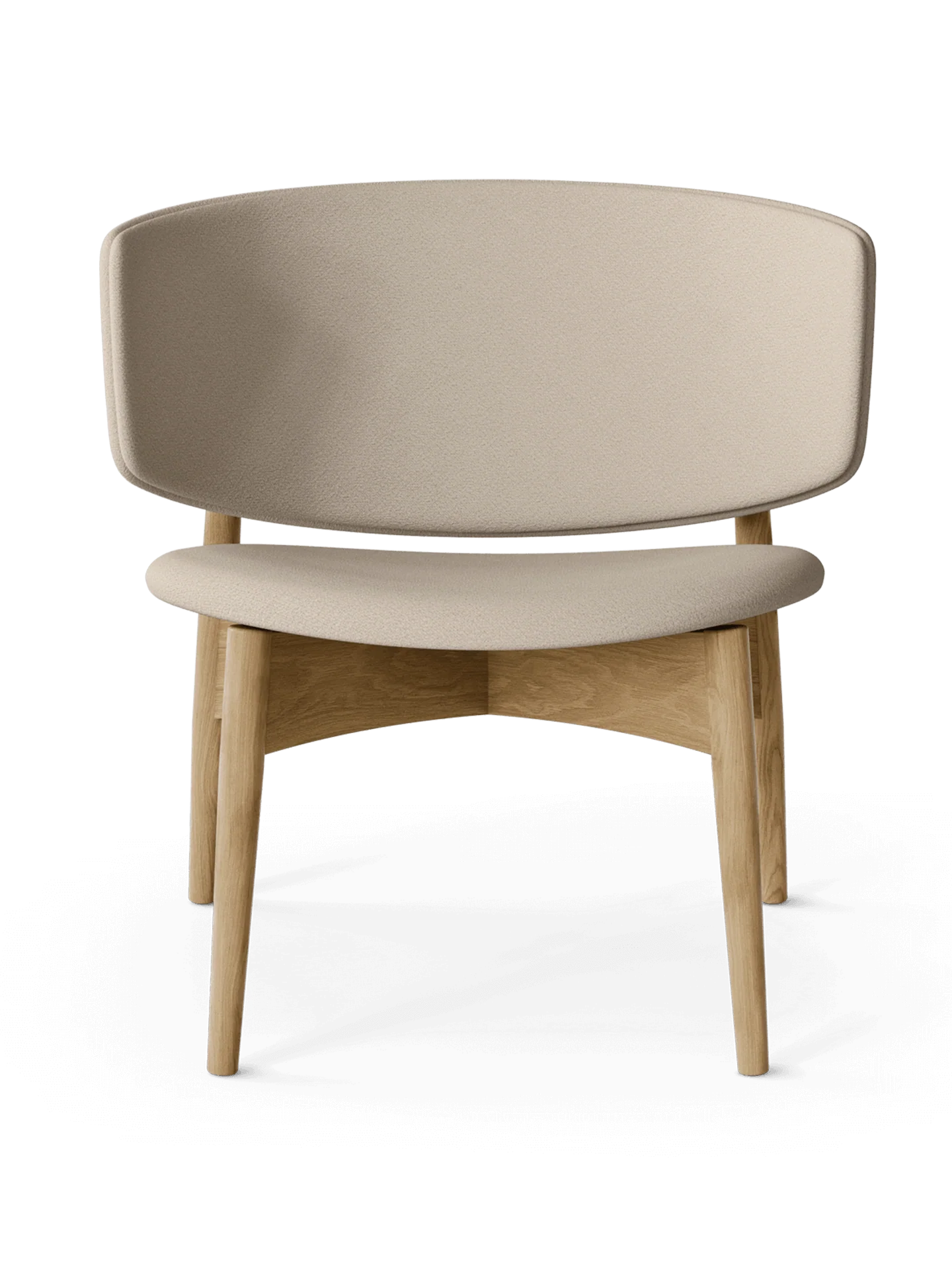 Herman Lounge Chair - Wood - Grain - Oak/Cashmere