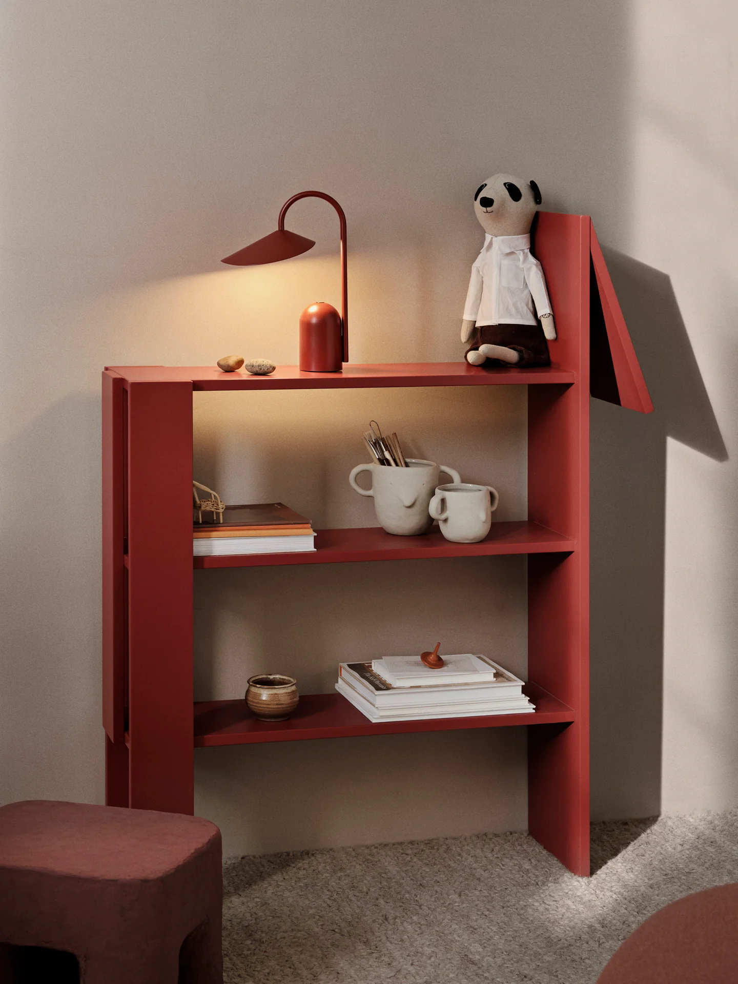 Horse Bookcase - Poppy Red - Image 2