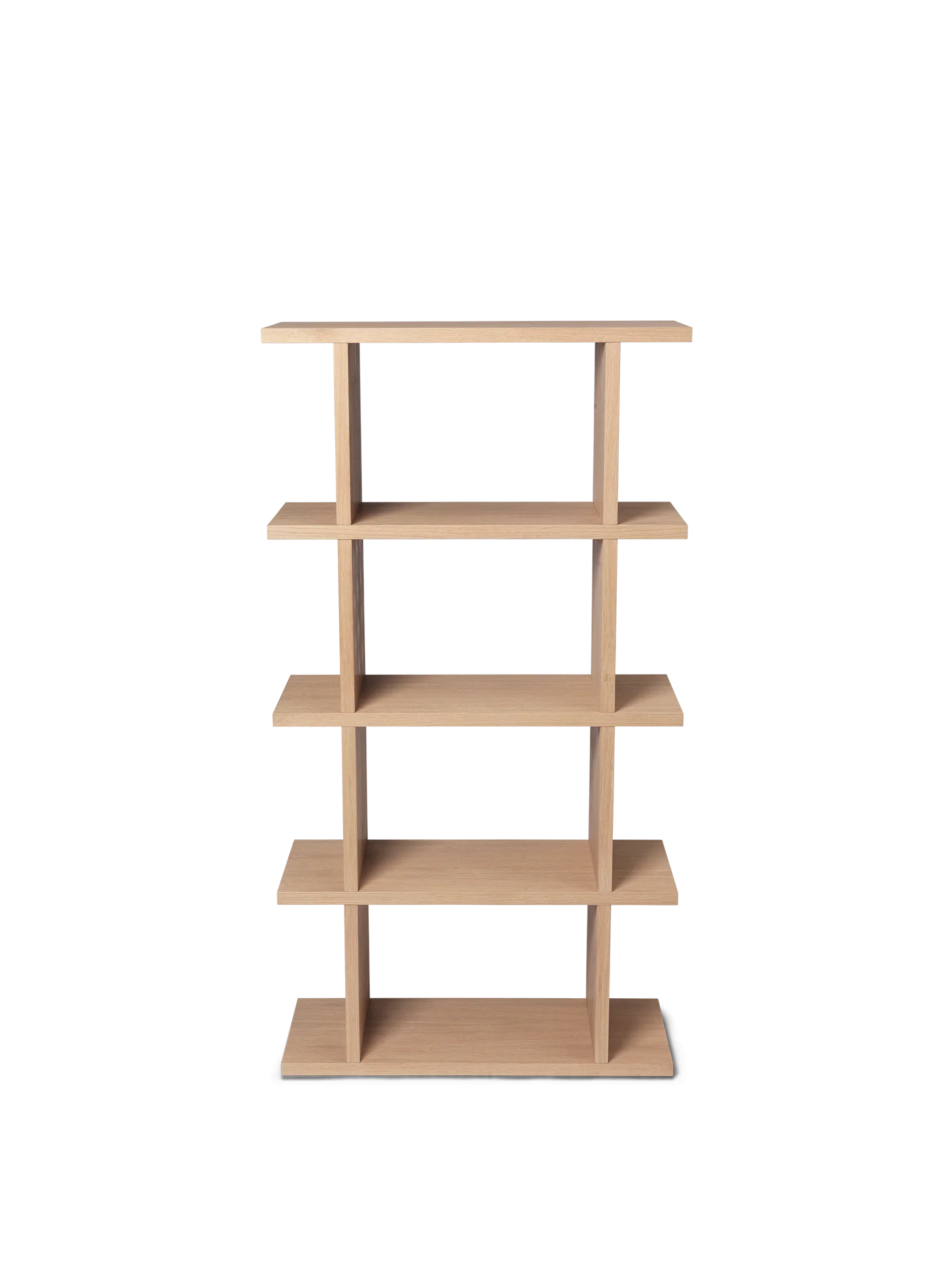 Kona Bookcase - 1x4 - Natural Oak Veneer