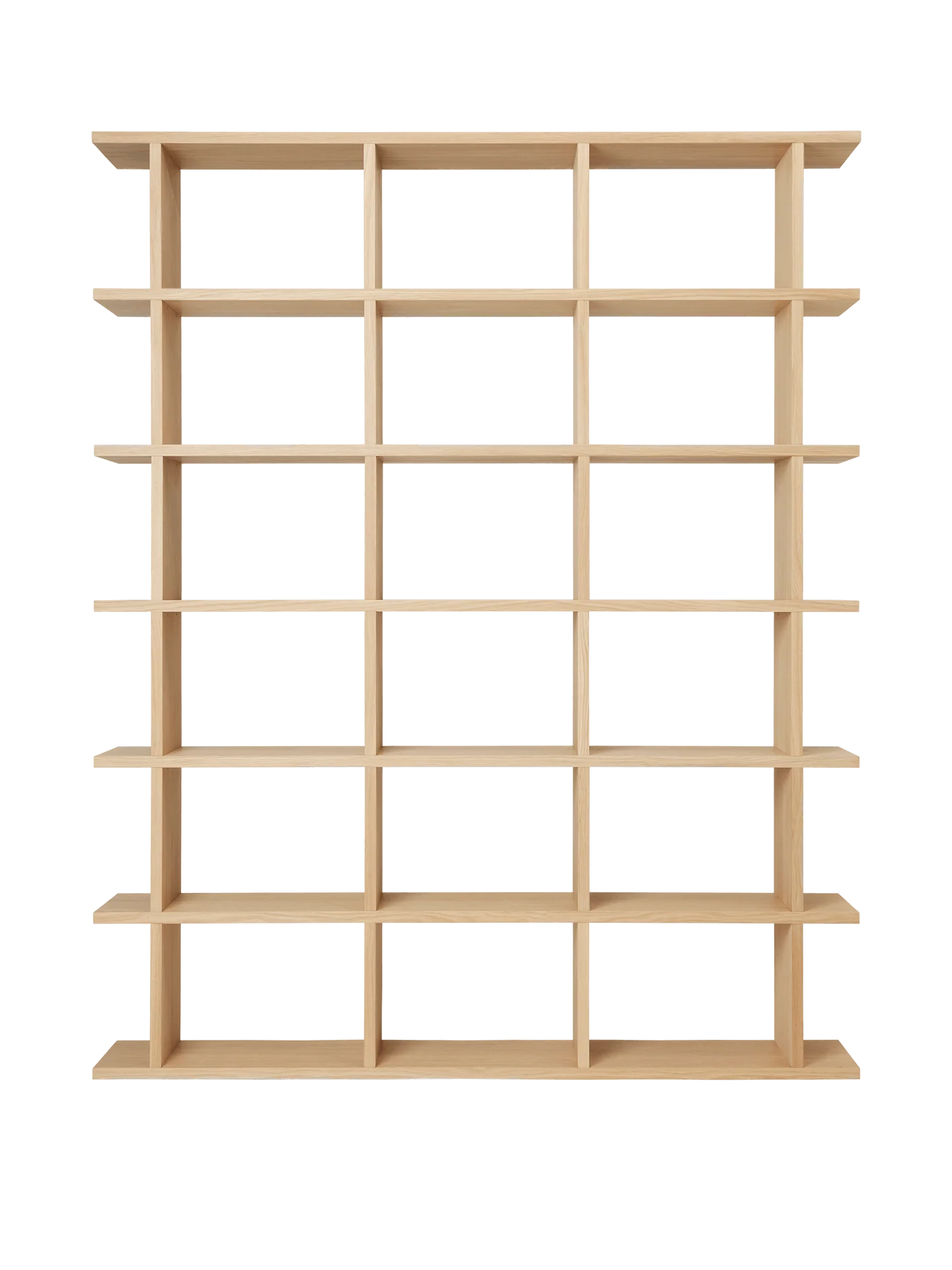 Kona Bookcase - 3x6 - Natural Oak Veneer