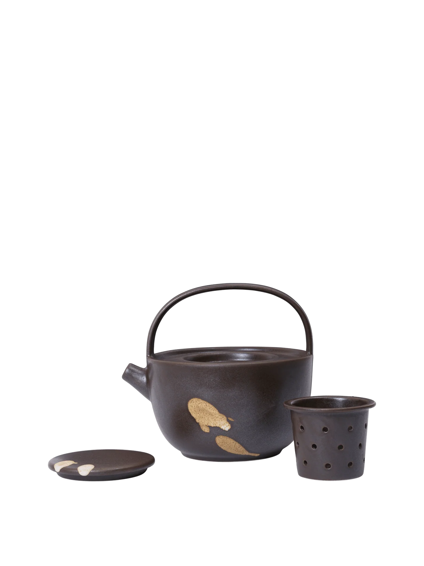 Koyo Teapot - Dark Brown/Buff - Image 4