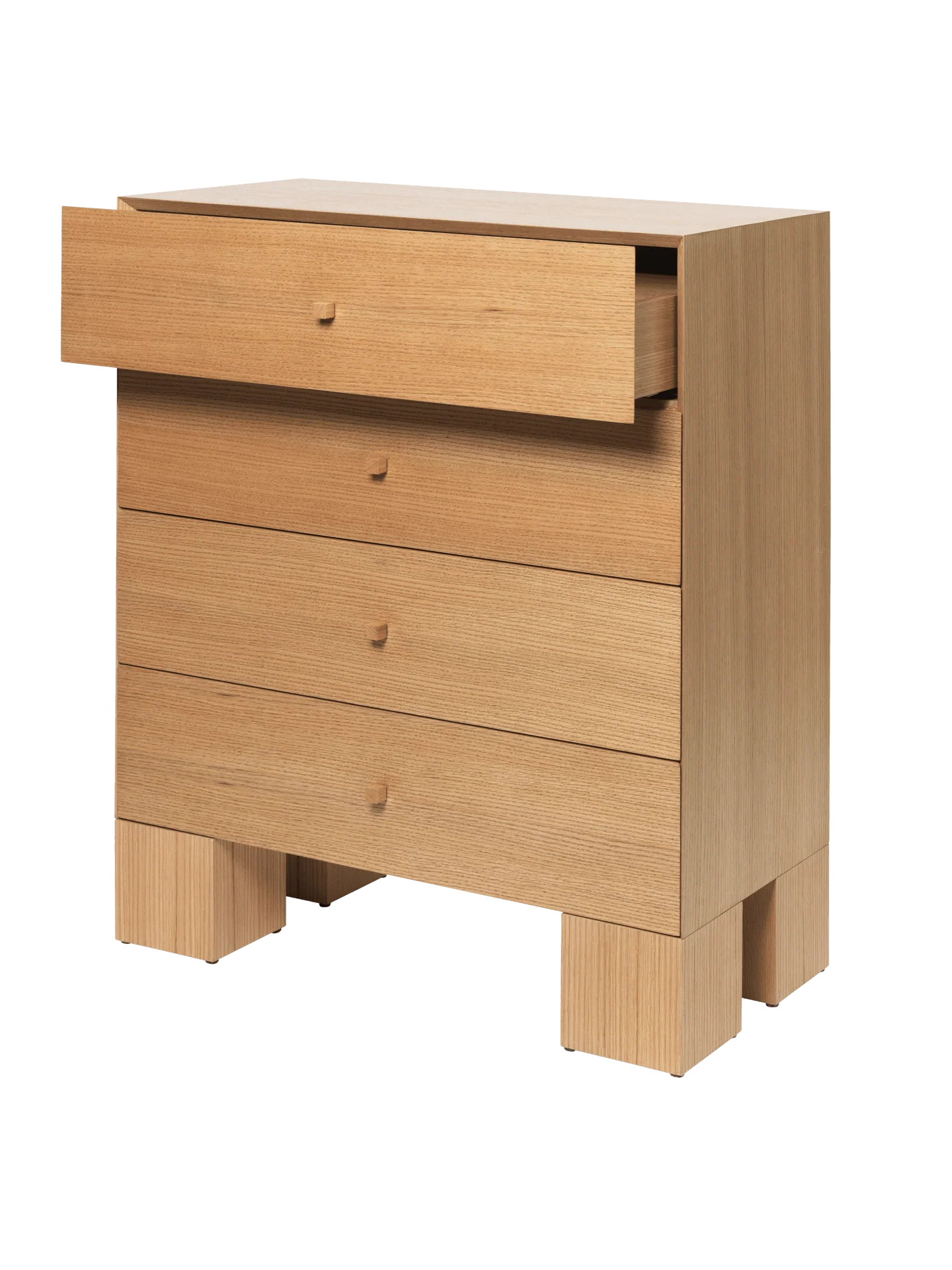 Kuben Drawers - 1x4 - Natural Oak Veneer - Image 6