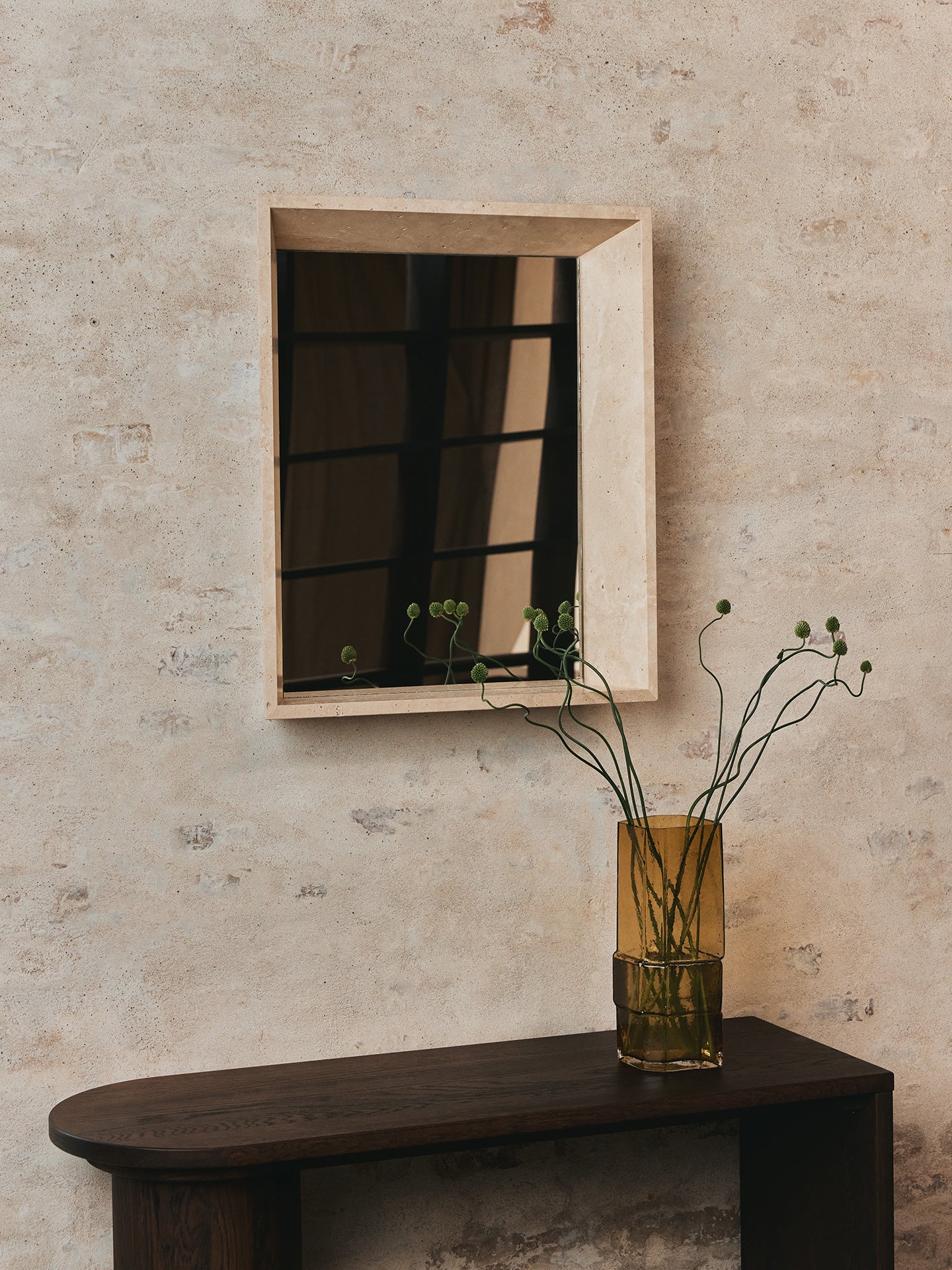 Lancet Mirror - Travertine - Image 4