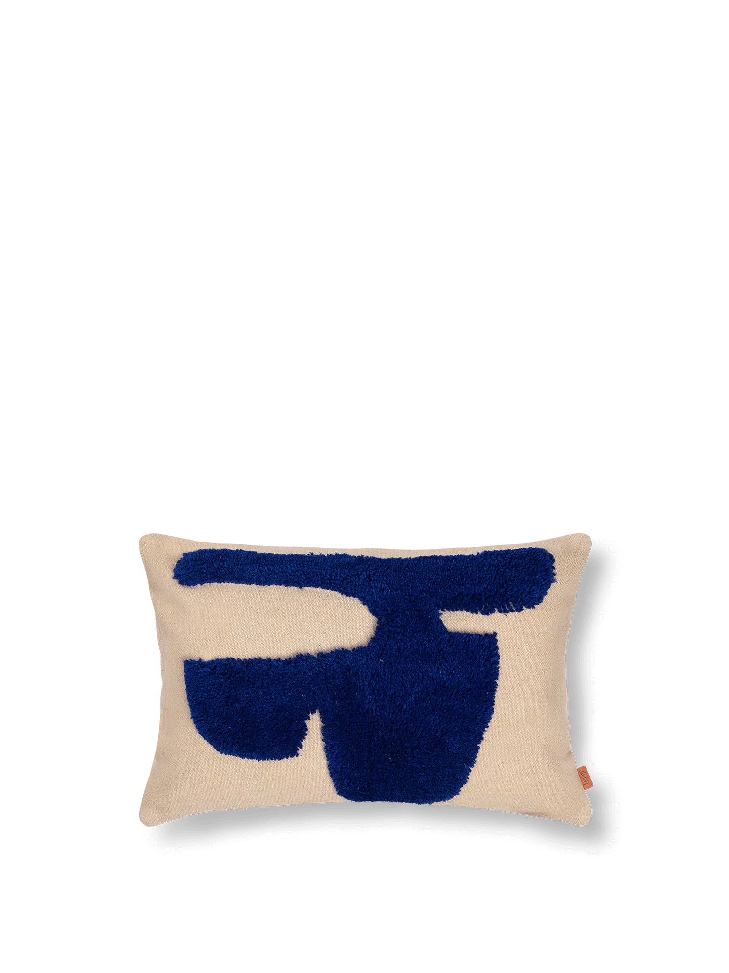 Lay Cushion Cover - Rectangular - Sand/Bright Blue