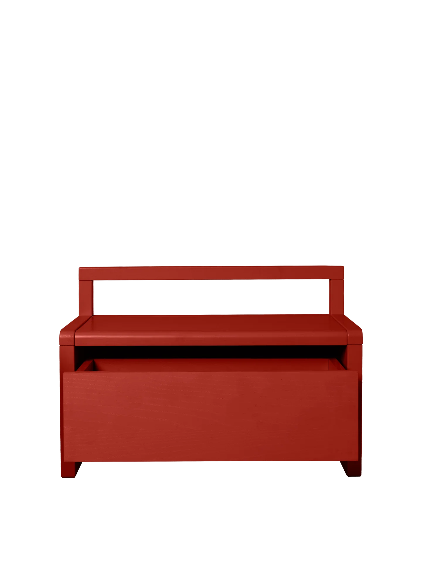 Little Architect Storage Bench - Poppy Red - Image 2
