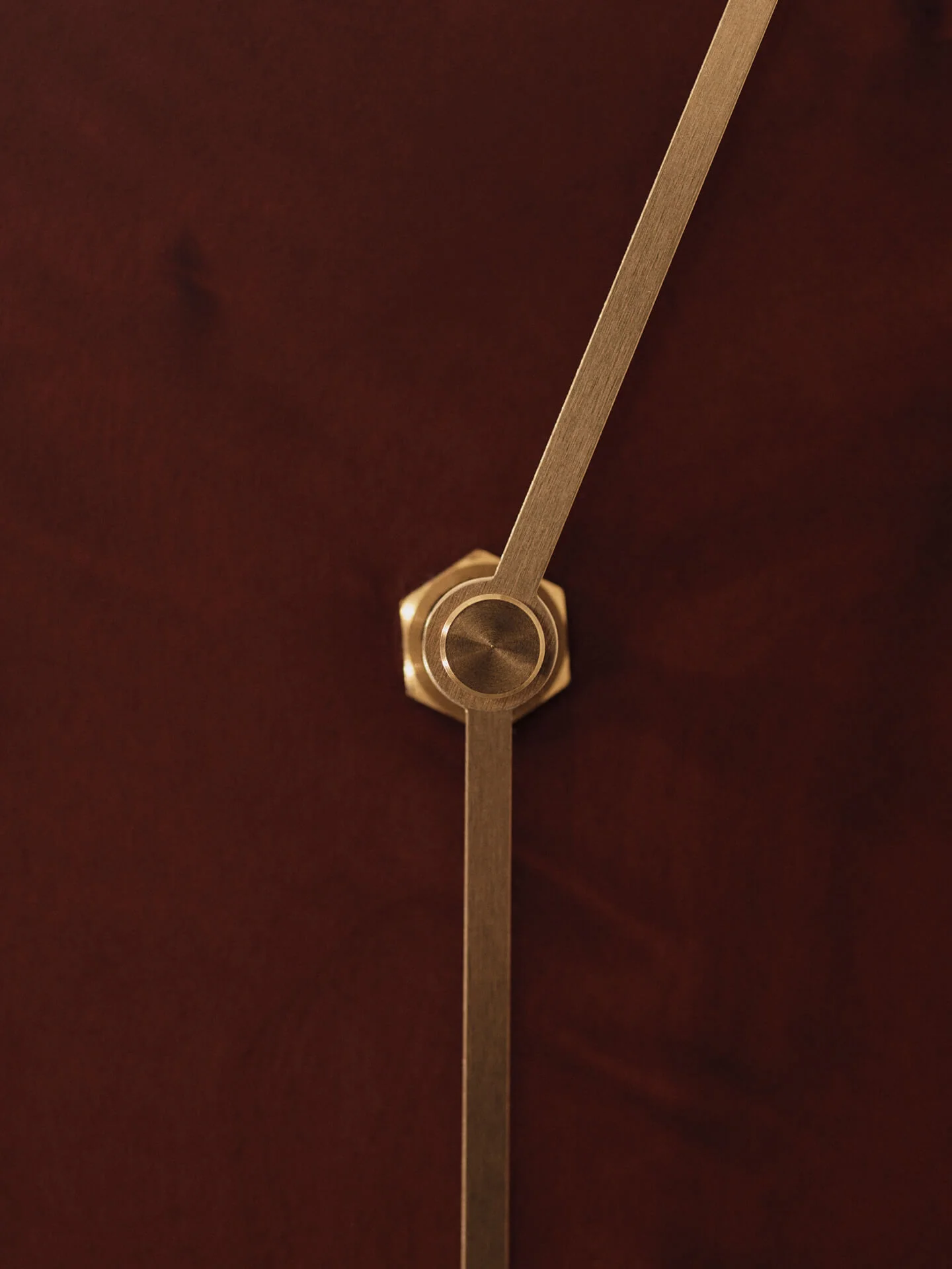 Melt Wall Clock - Dark Stained Burl - Image 4