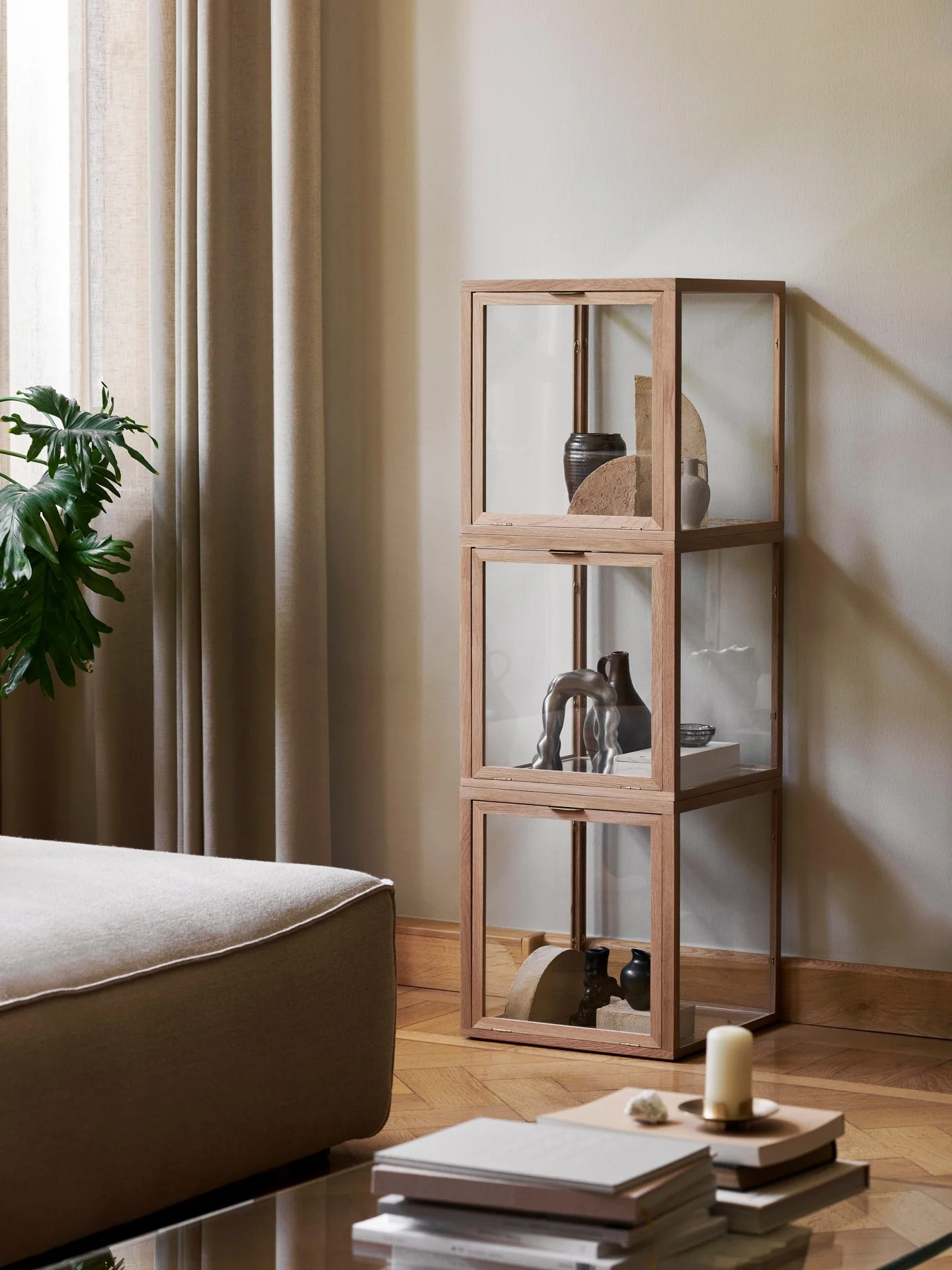 Miru Glass Montre - Natural Oak - Image 2