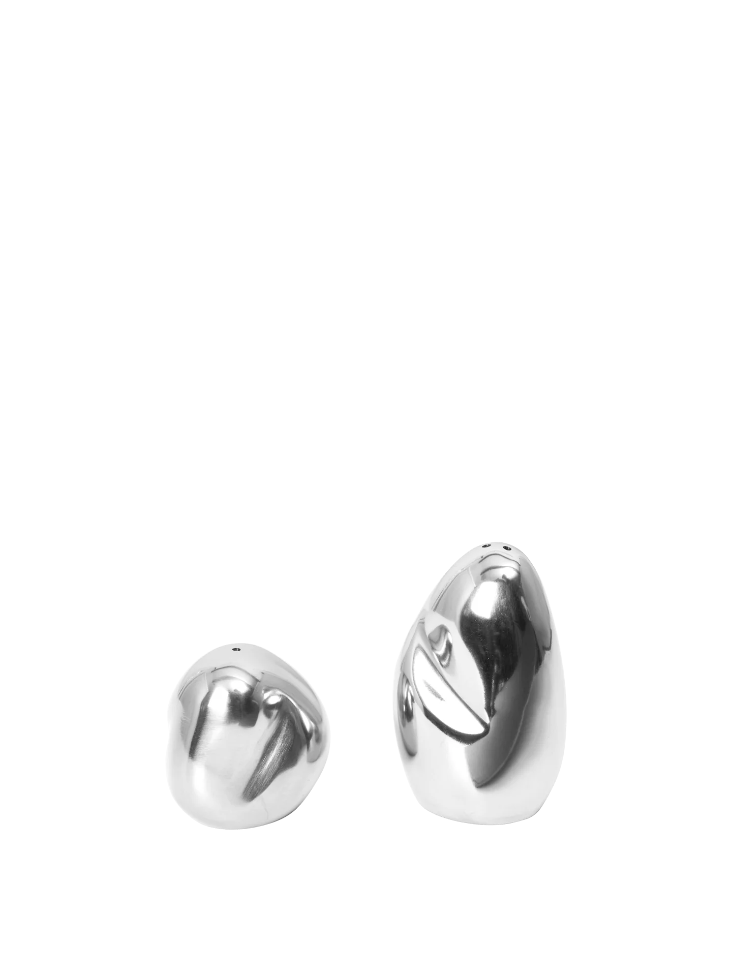 Orevo Salt and Pepper Shakers - Set of 2 - Stainless Steel