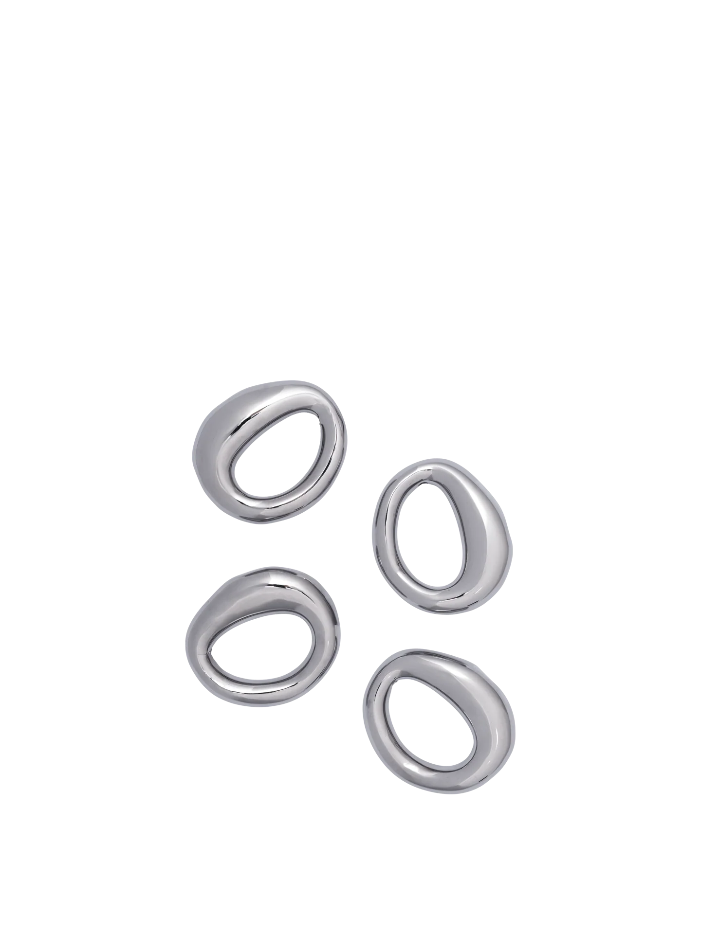 Orrith Napkin Rings - Set of 4 - Silver