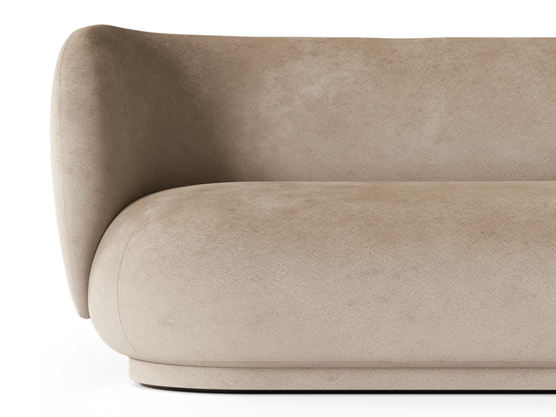 Rico Divan Left - Faded Velvet - Sand - Image 2
