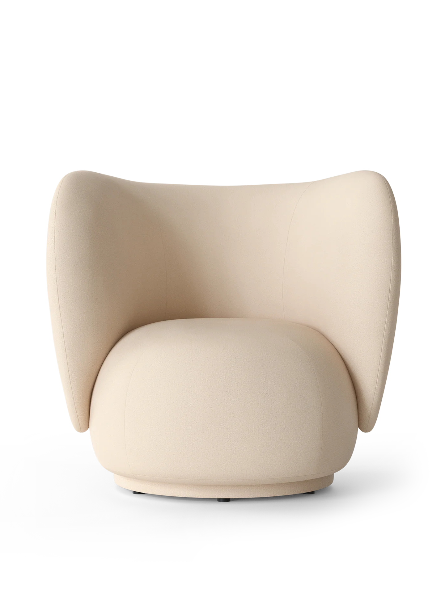 Rico Lounge Chair - Brushed - Off-White