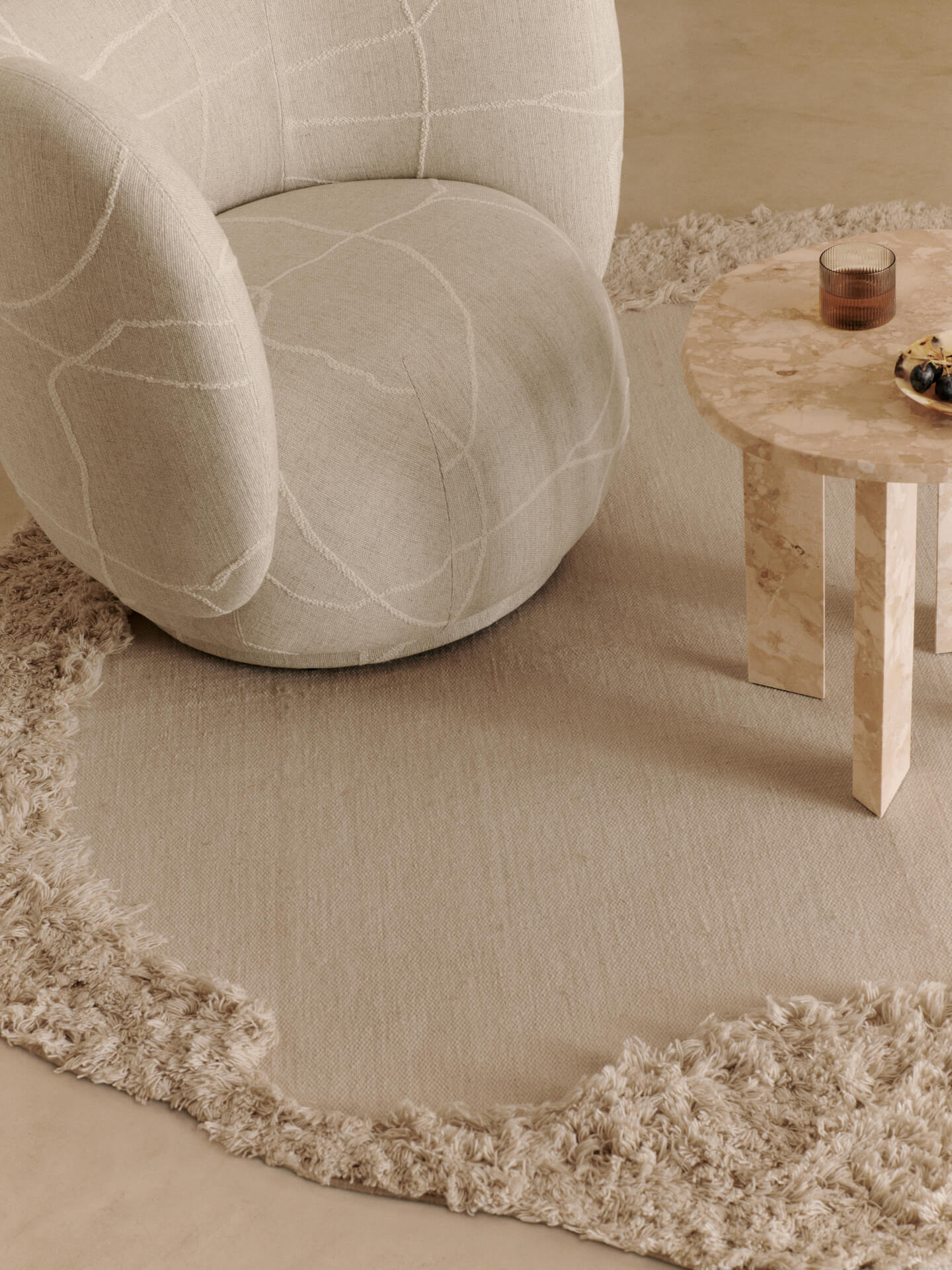 Rico Lounge Chair - Can Lis - Sand/Off-White - Image 5