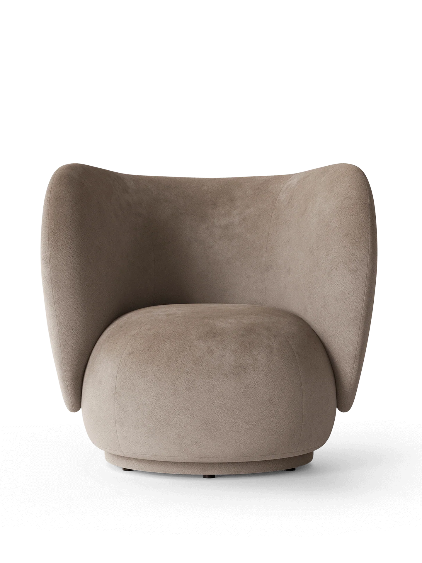 Rico Lounge Chair - Swivel - Faded Velvet - Beige