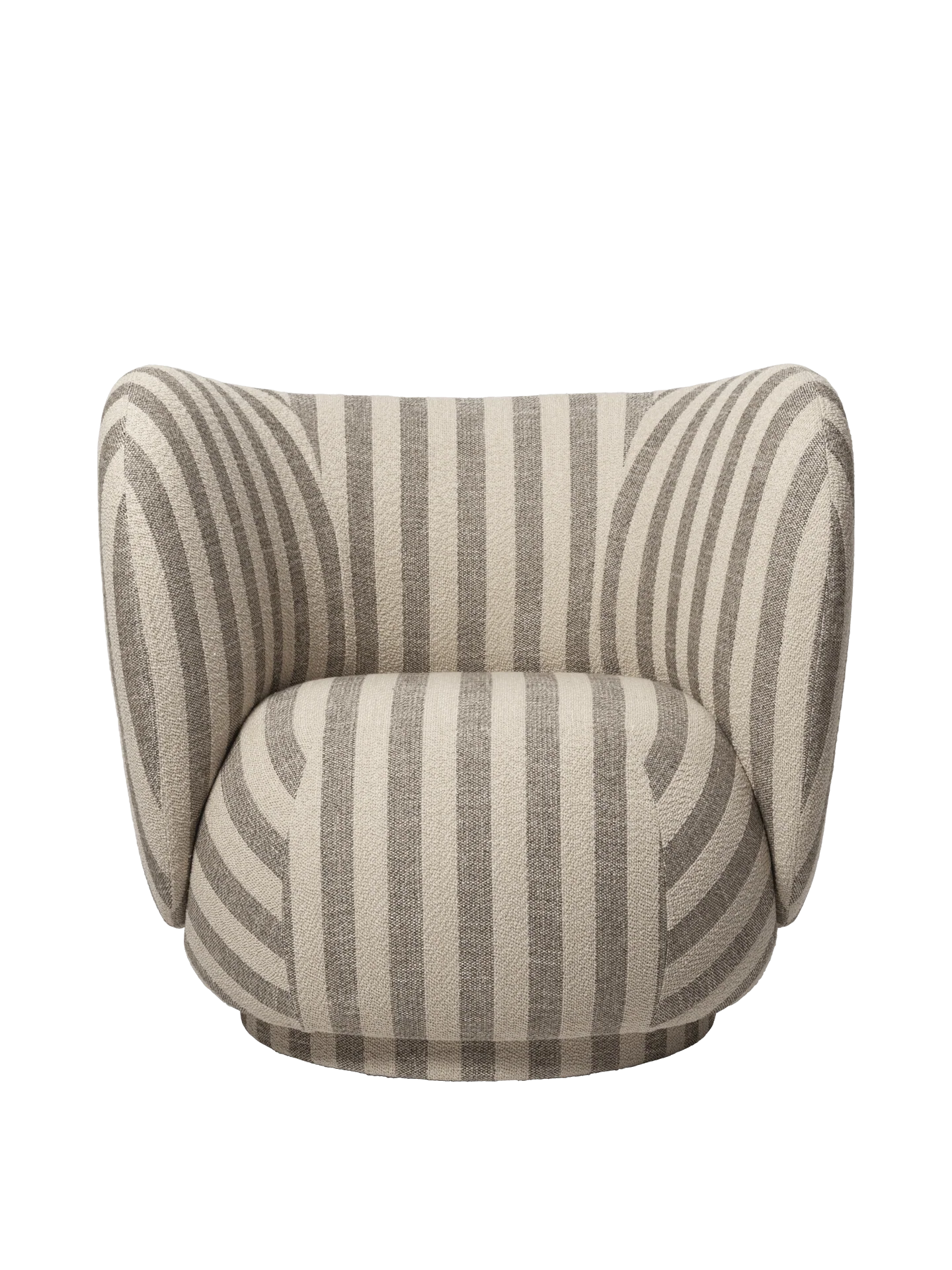 Rico Lounge Chair - Swivel - Louisiana - Sand/Off-White