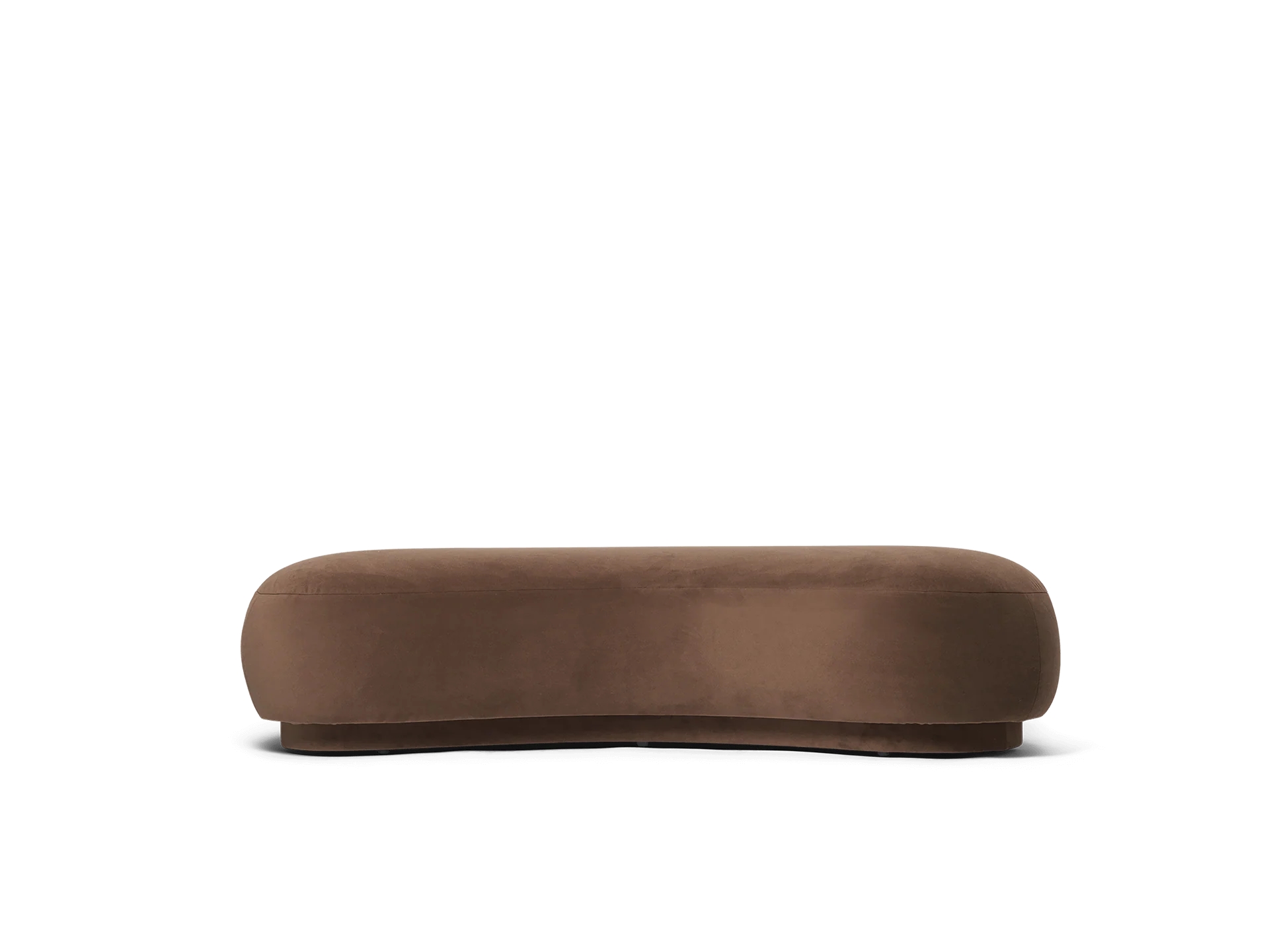 Rico Lounger Ottoman - Rich Velvet - Soft Brown - Image 4