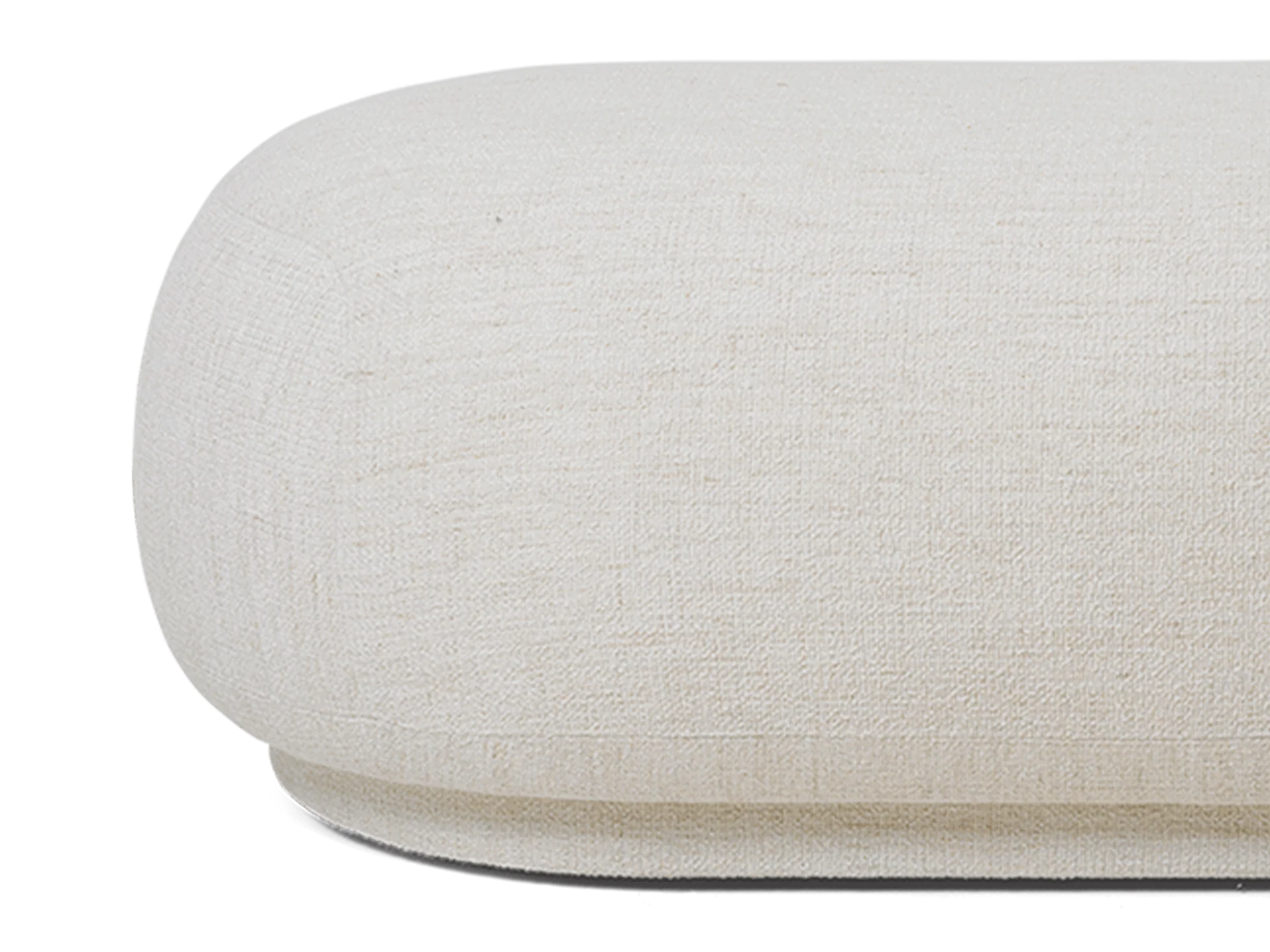 Rico Ottoman - Bouclé - Off-White - Image 2